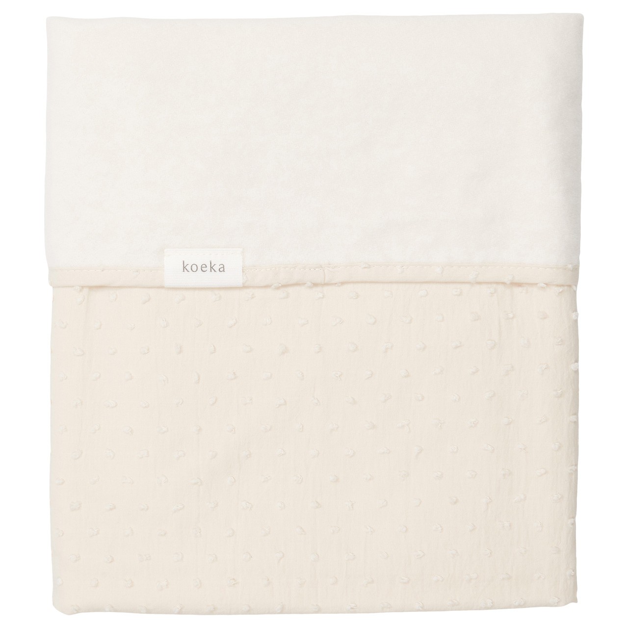 Couverture pour lit bébé cotton polaire Napa warm white