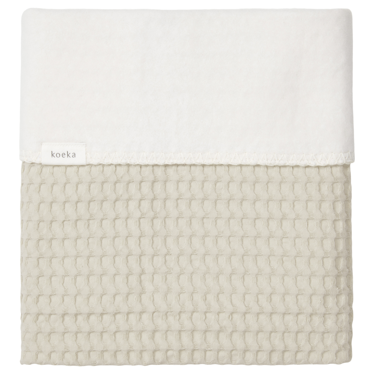 Couverture berceau cotton polaire Amsterdam sage