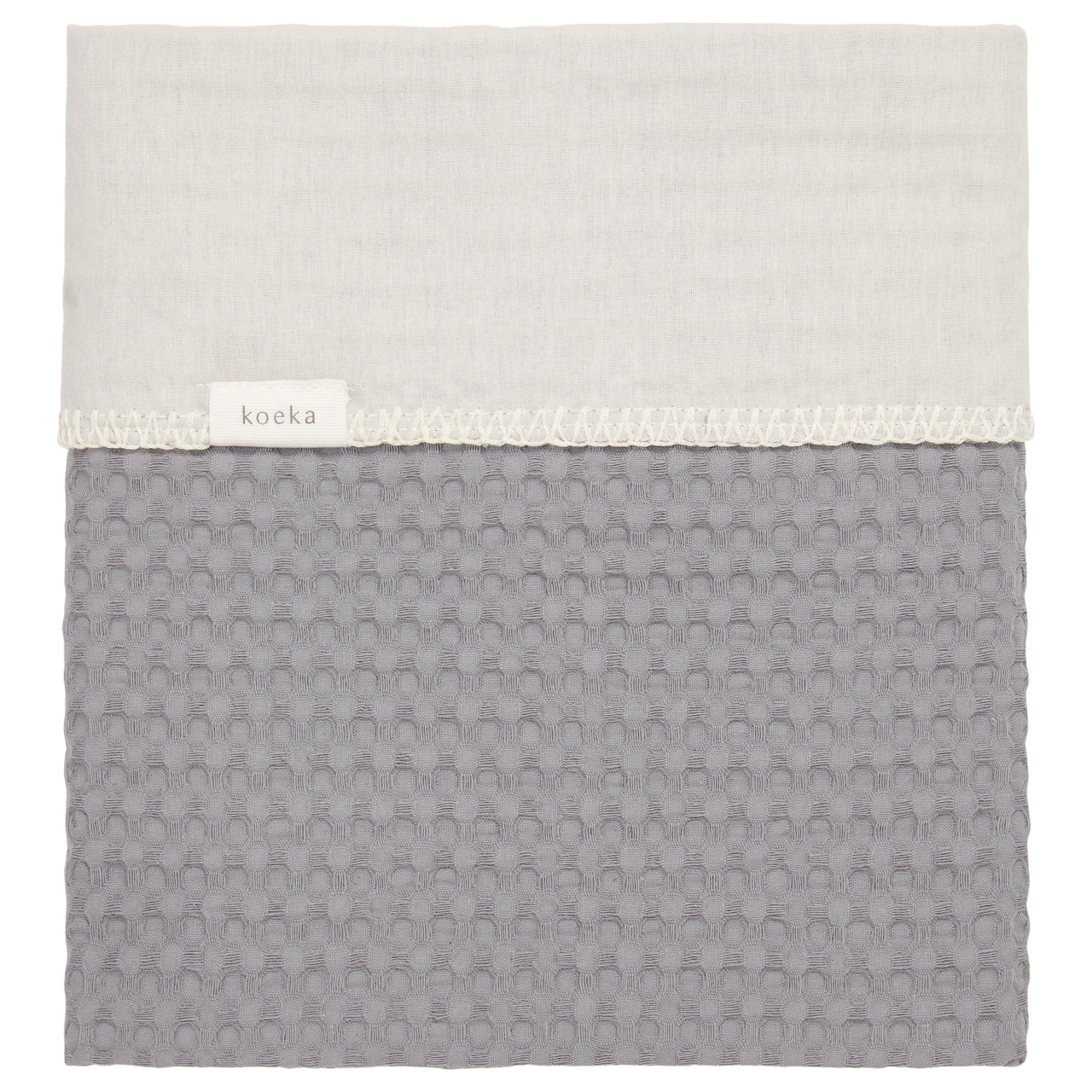 Bassinet blanket flannel Antwerp steel grey/pebble