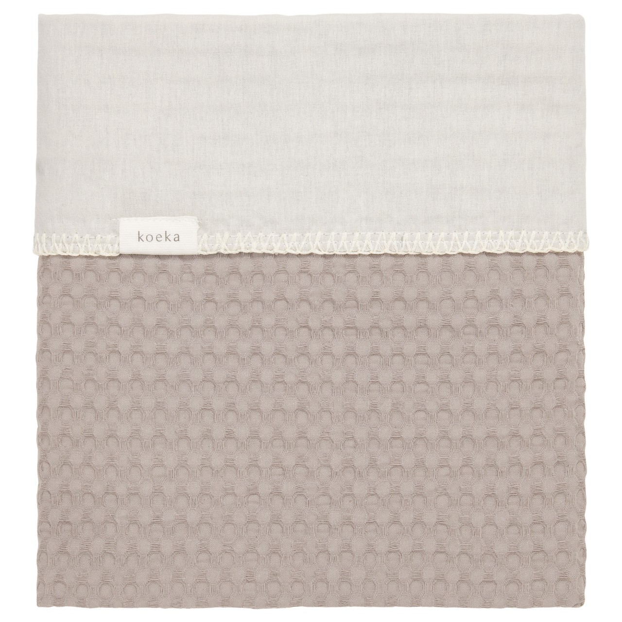 Couverture pour lit bébé flanelle Antwerp clay/pebble
