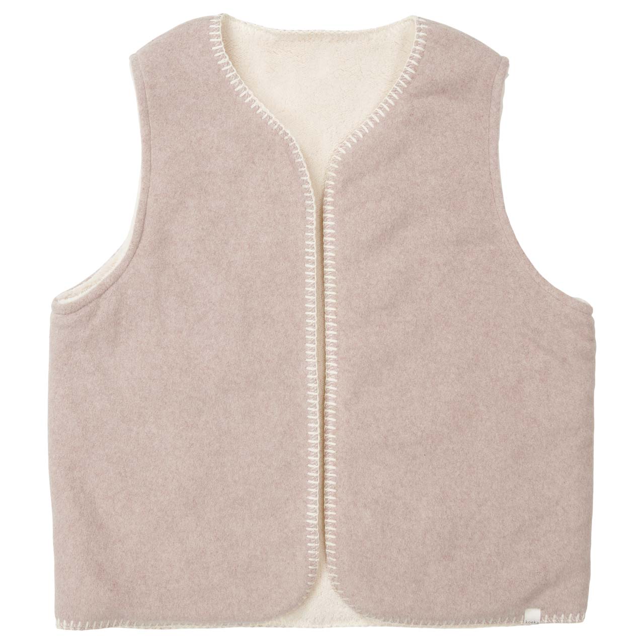 Vest sleeveless reversible Denver clay