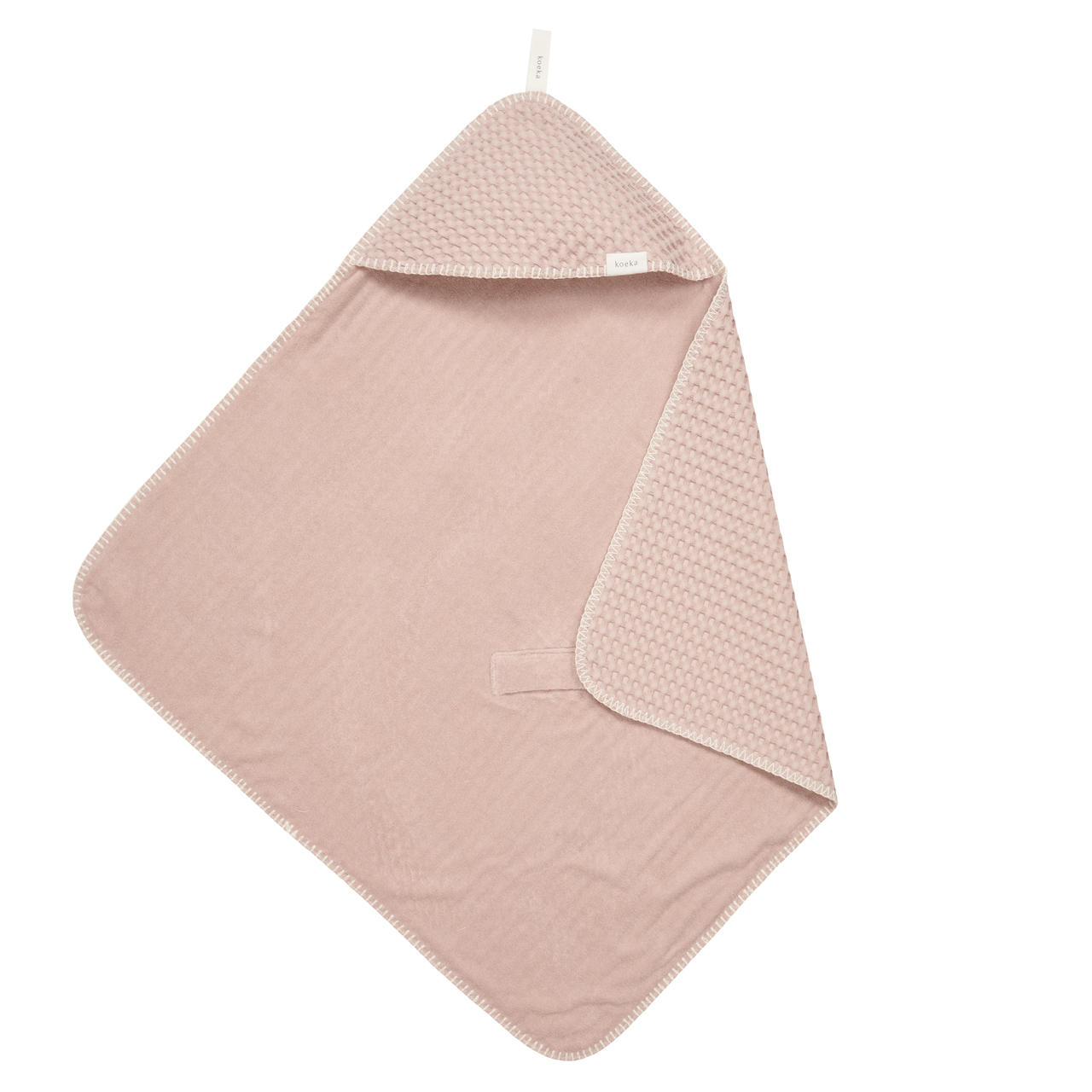 Omslagdoek Wafel Antwerp grey pink