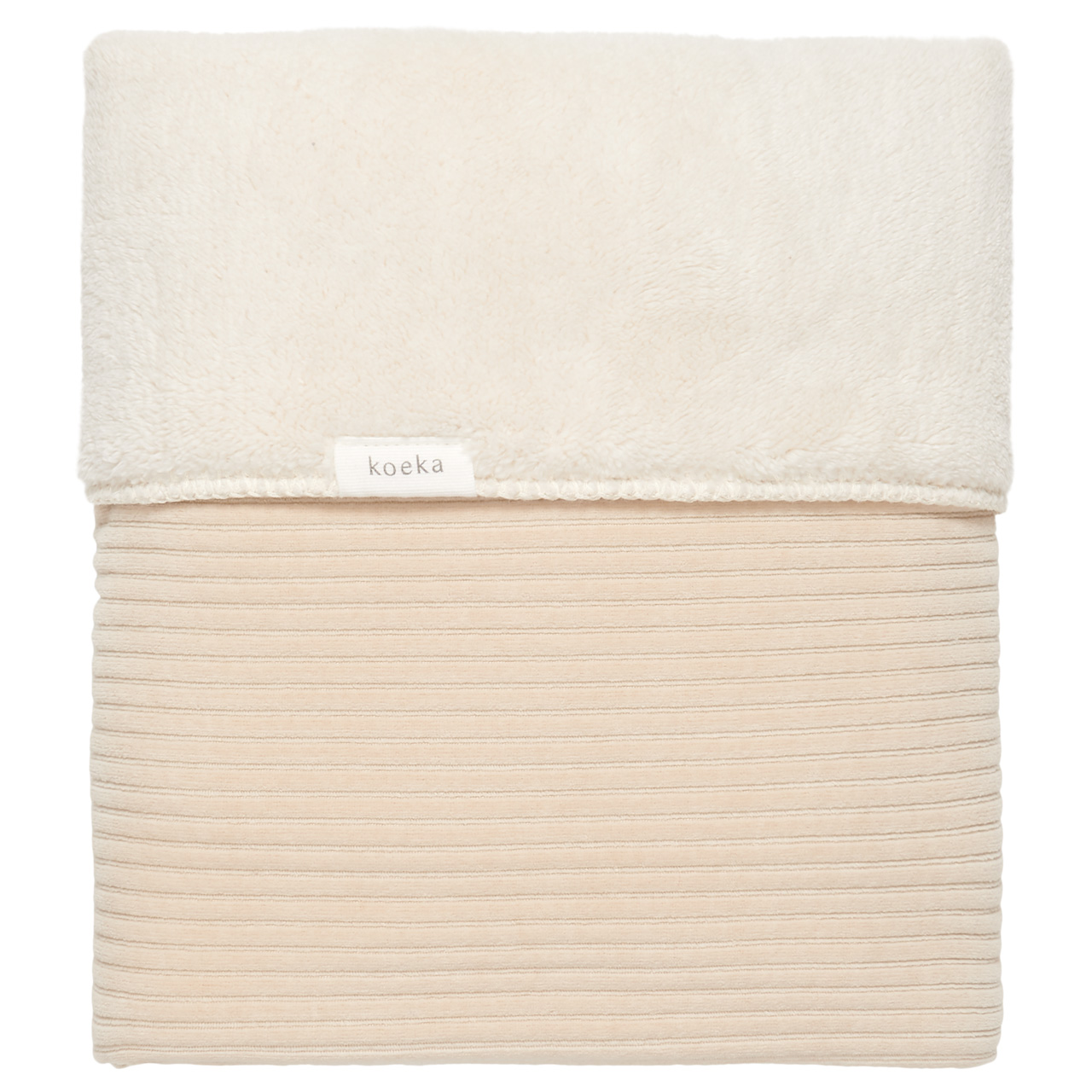 Single bed blanket teddy Vik sand