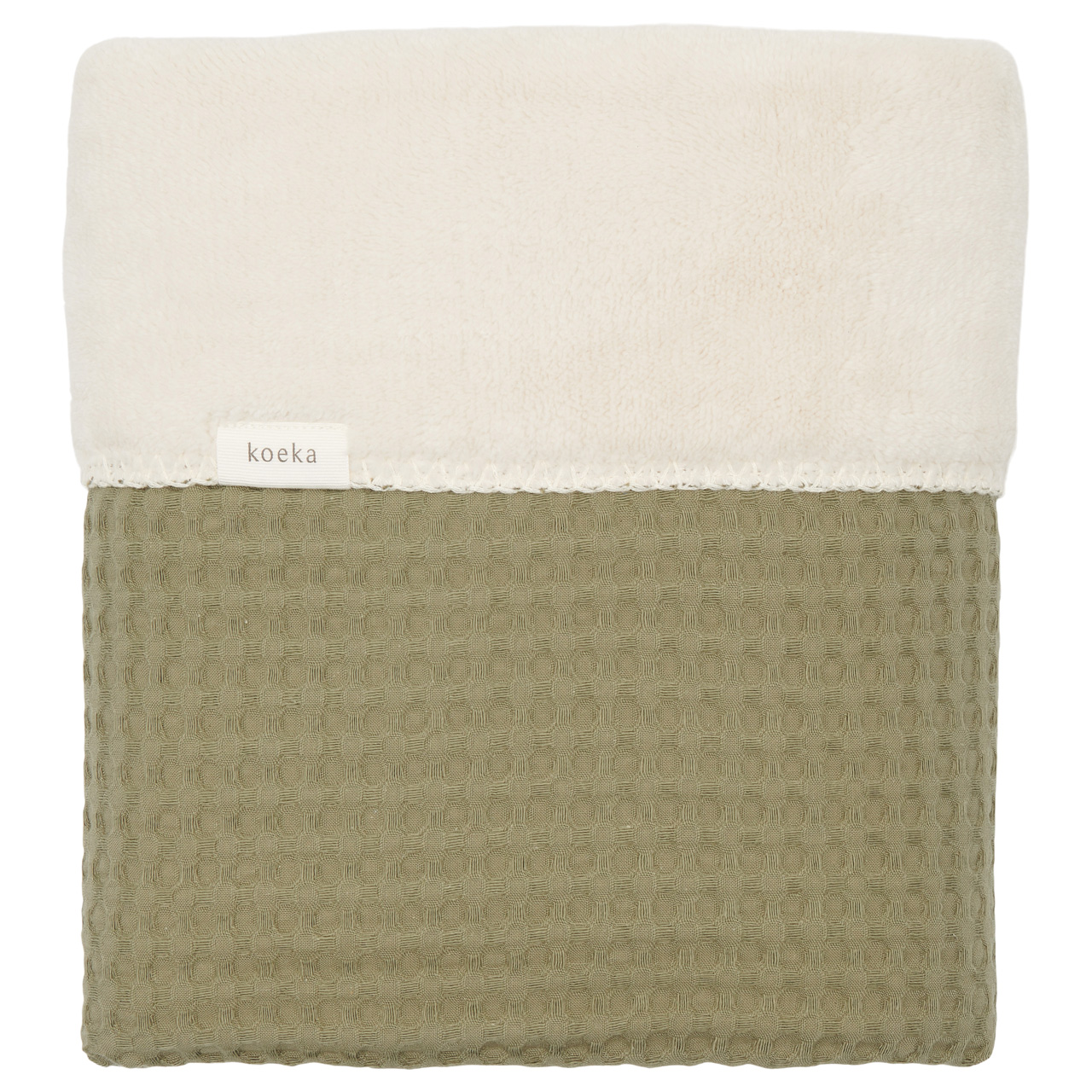 Cot blanket teddy Oslo moss