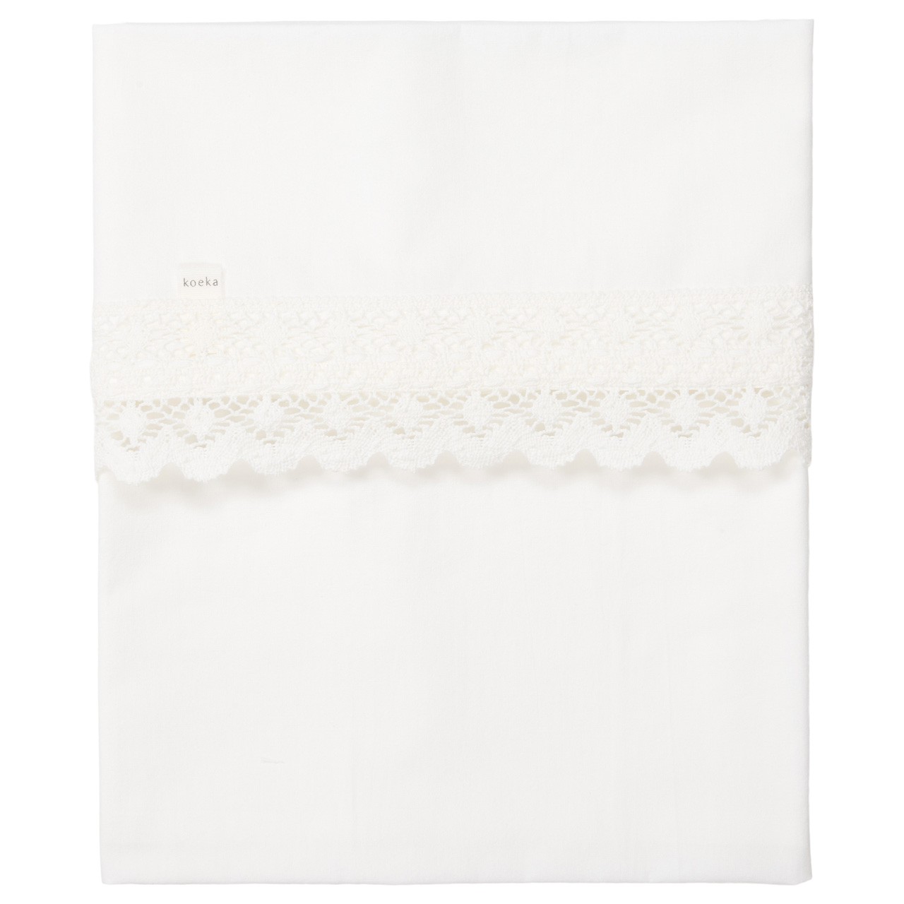 Drap plat lit de bébé Crochet milky