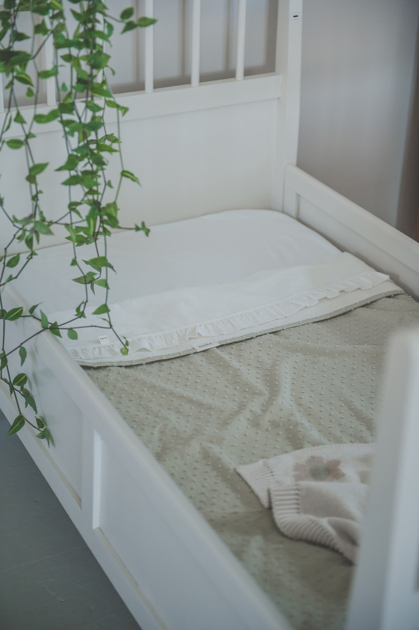 Ledikantdeken Cotton Fleece Napa sage