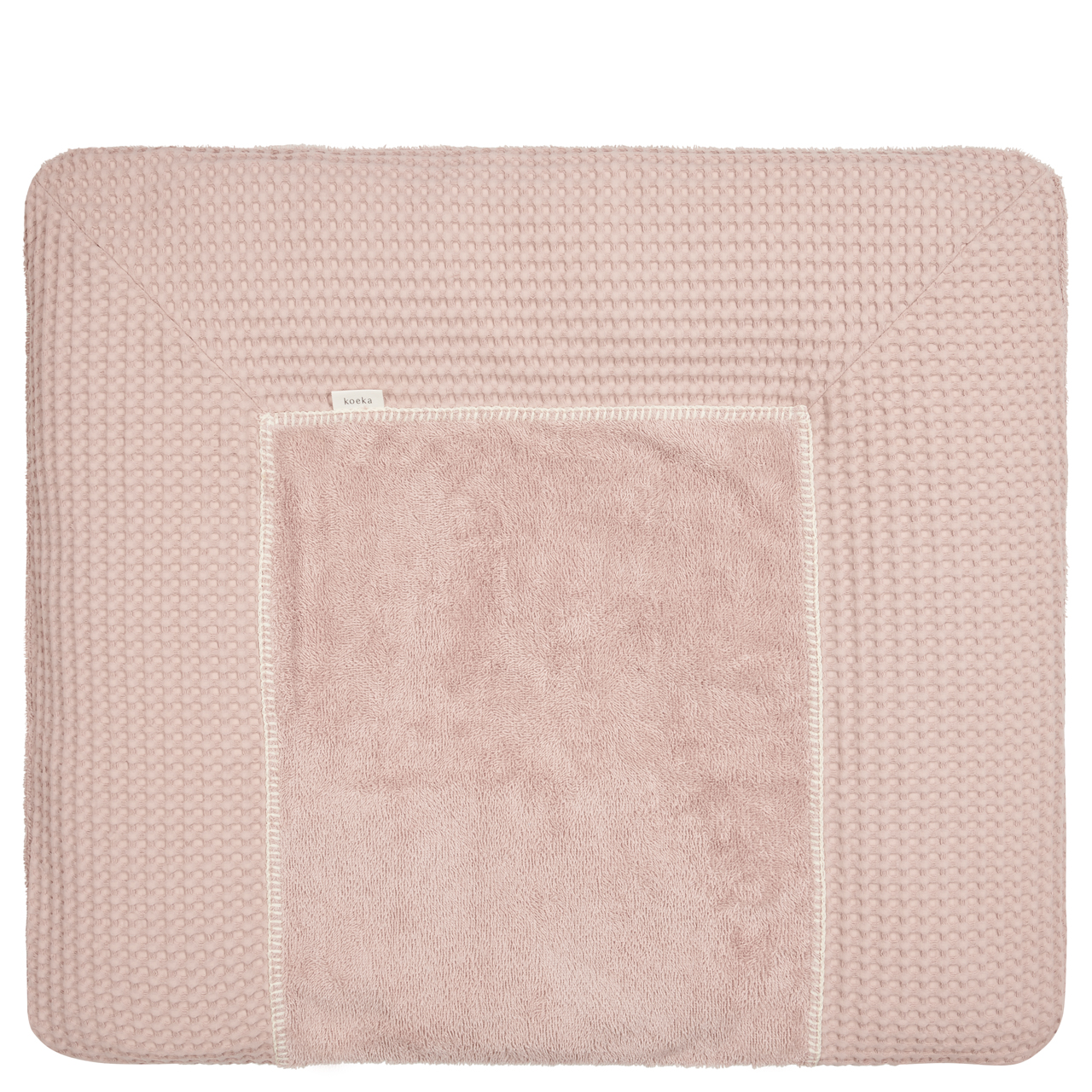 Aankleedkussenhoes Wafel Amsterdam Bonn grey pink