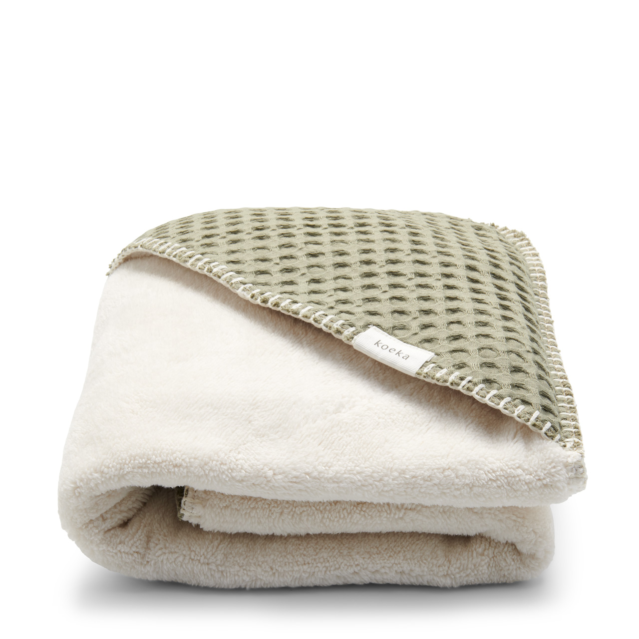 Wrap towel teddy Oslo moss