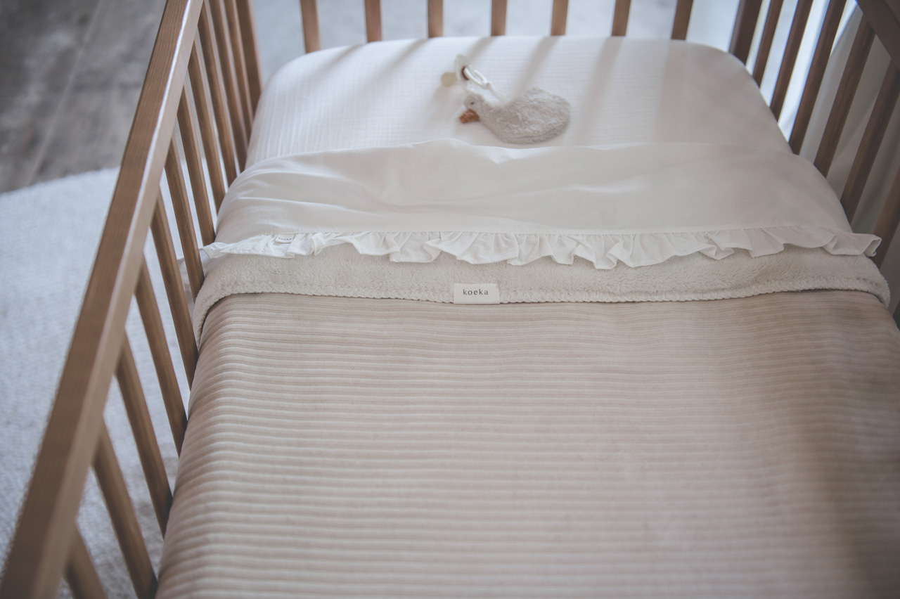 Bassinet blanket teddy Vik sand