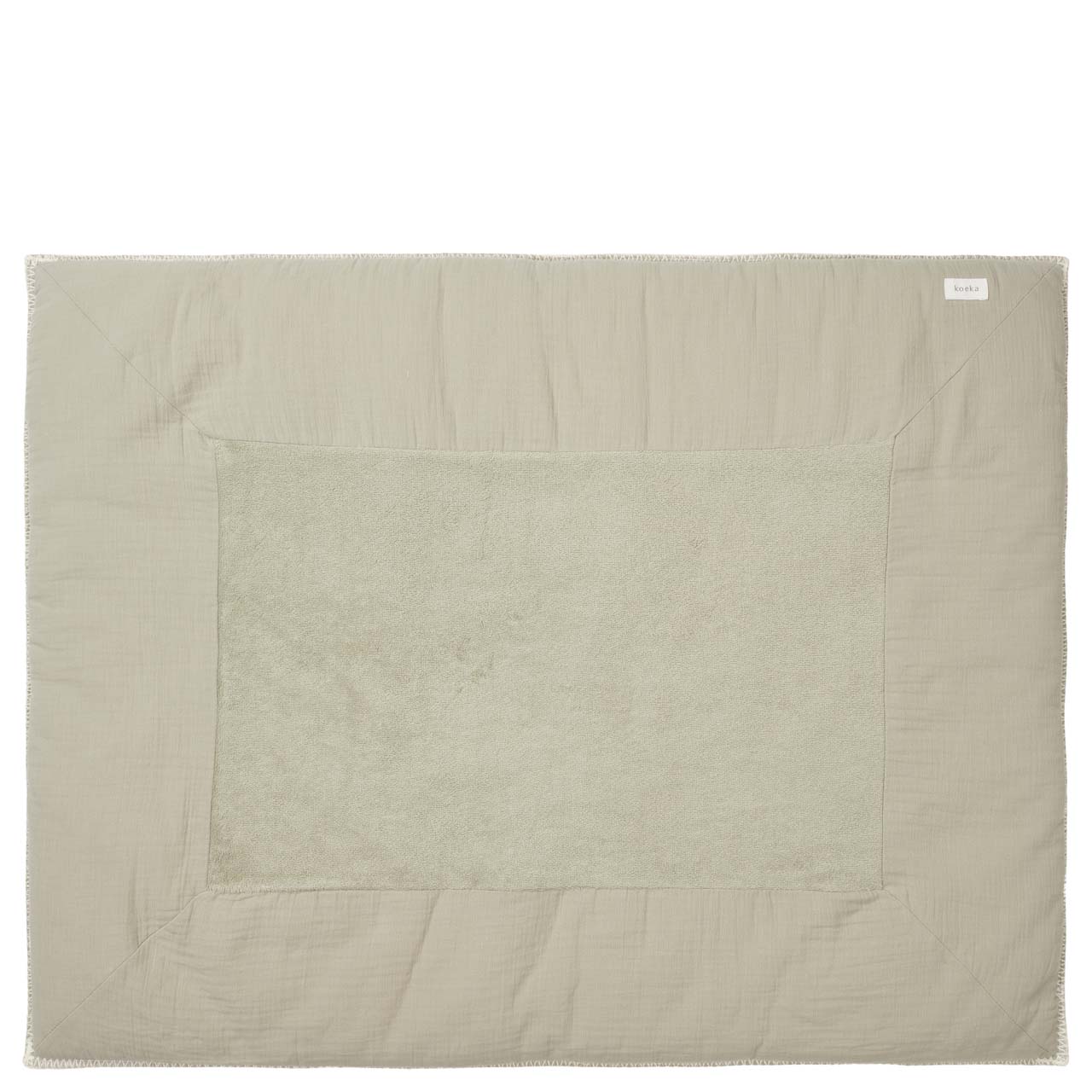 Krabbeldecke Faro warm white/sage