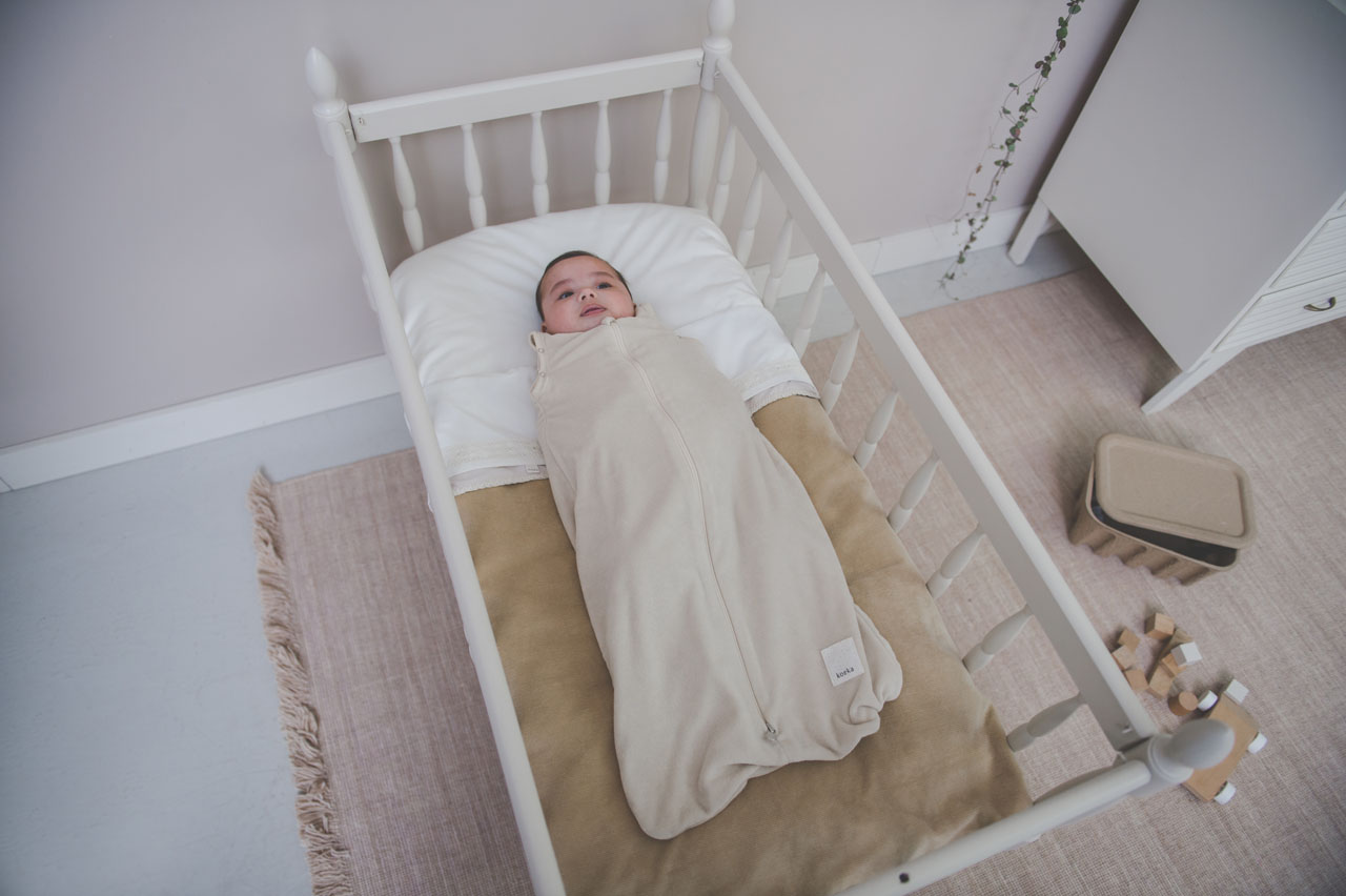 Swaddle sleeping bag Royan warm white