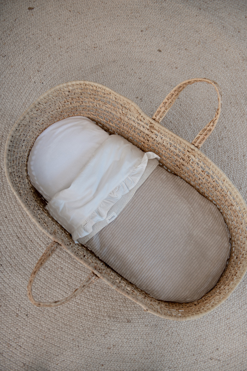 Bassinet blanket teddy Vik sand