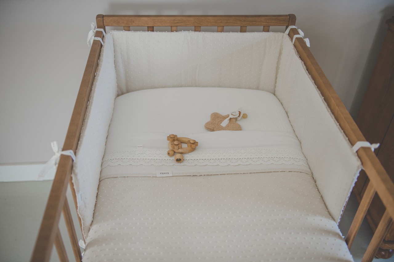 Ledikantdeken Cotton Fleece Napa warm white
