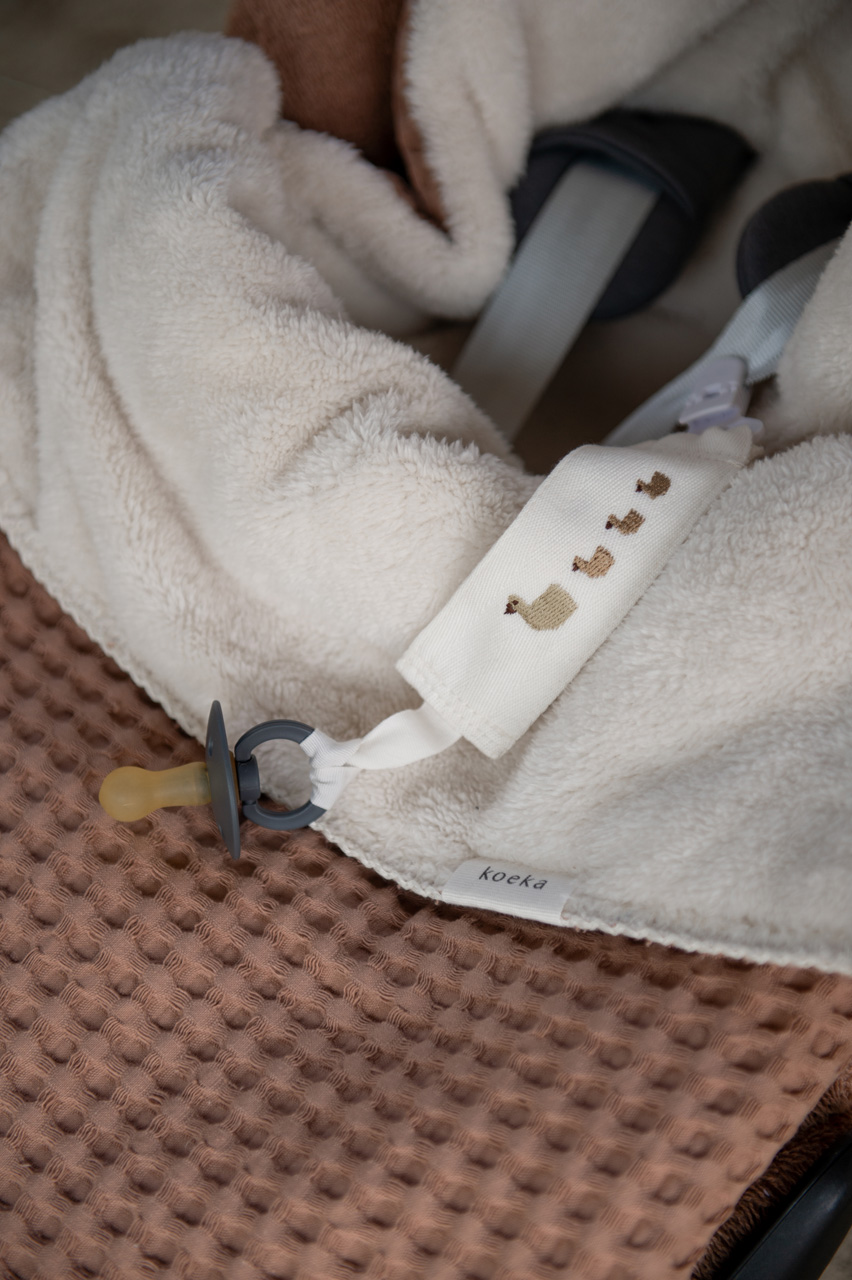 Voetenzak 0+ 3 Punts Wafel/teddy Oslo soft earth/pebble
