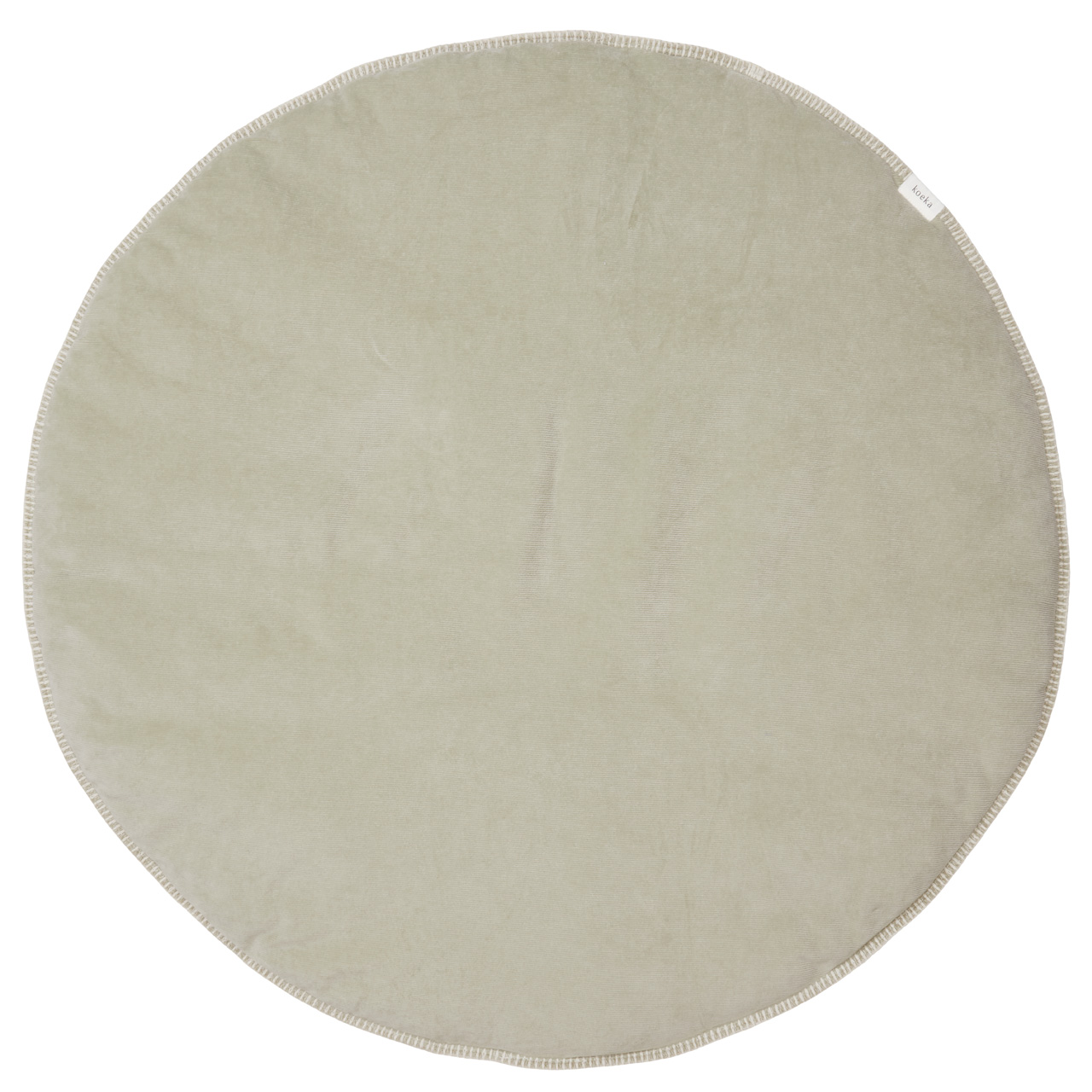 Boxkleed Rond Oddi sage/warm white