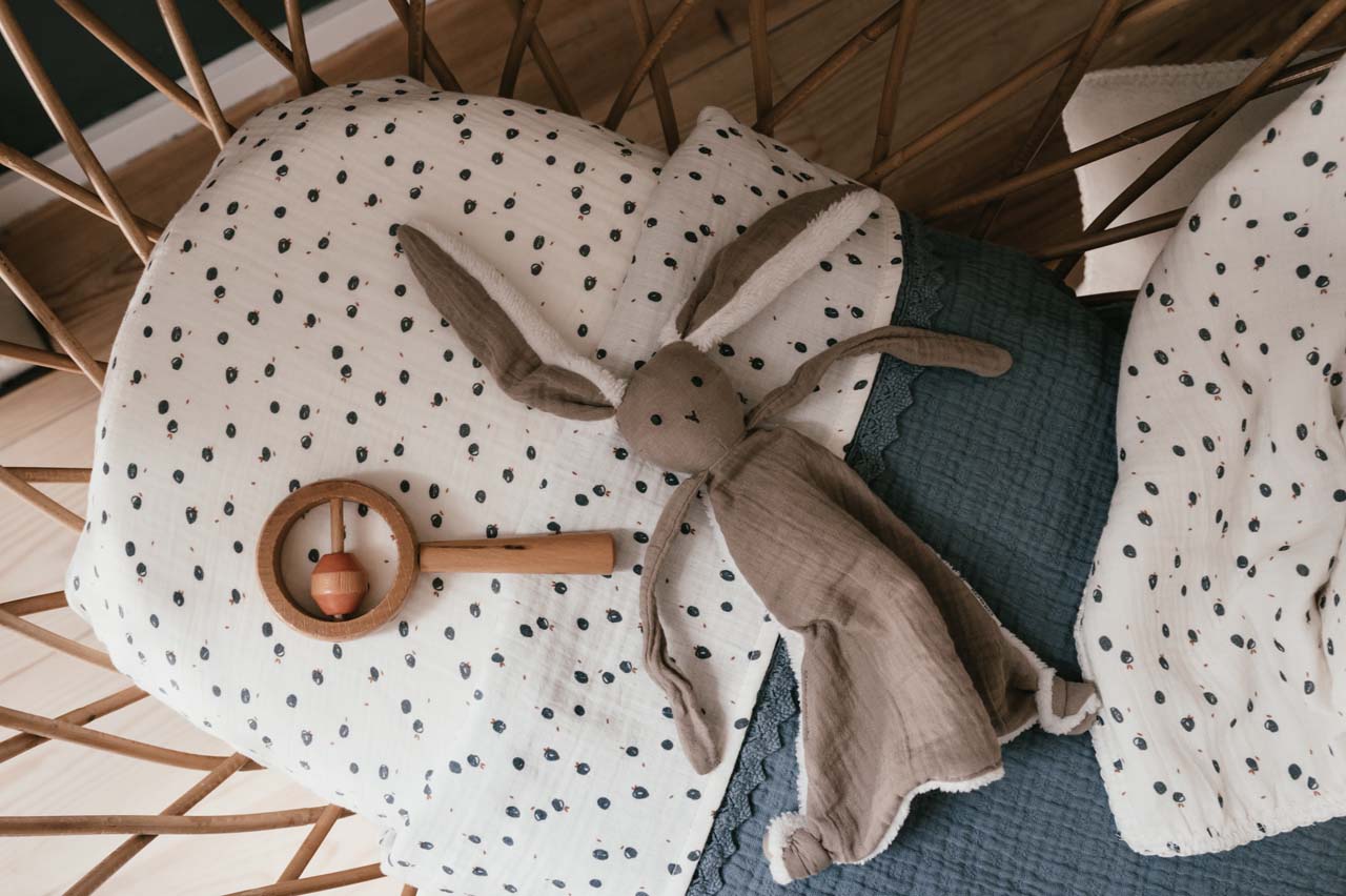 Drap housse lit de bébé Lugo off white
