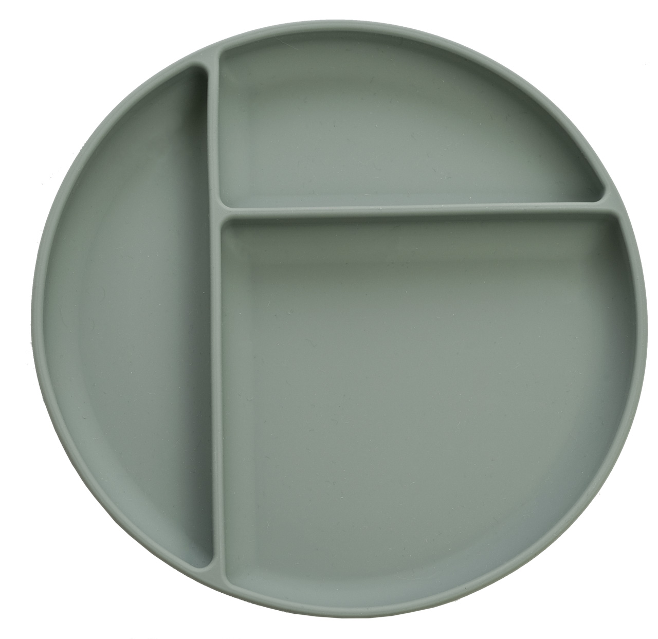 Divided plate blue clay