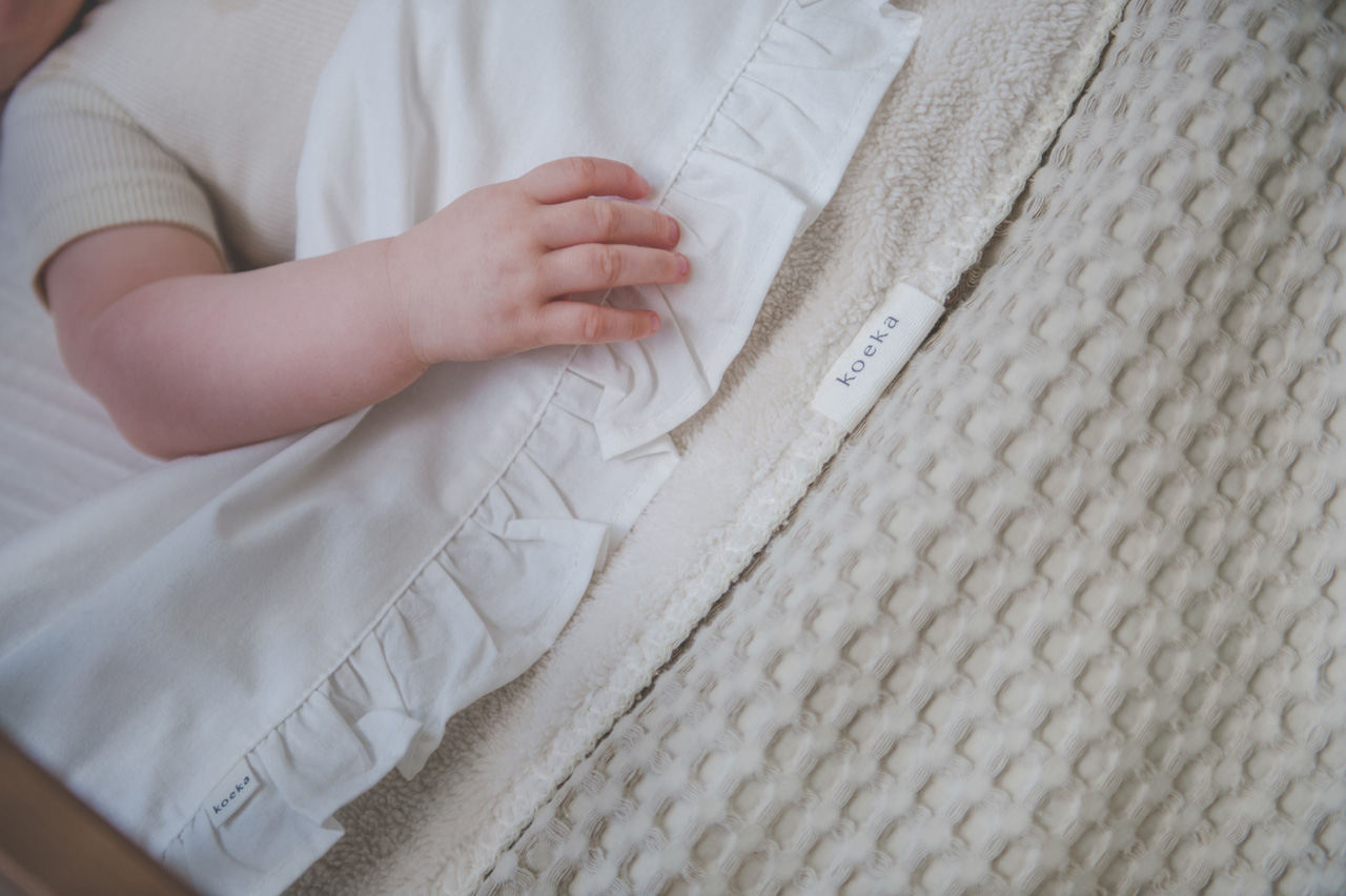 Bassinet blanket teddy Oslo sand