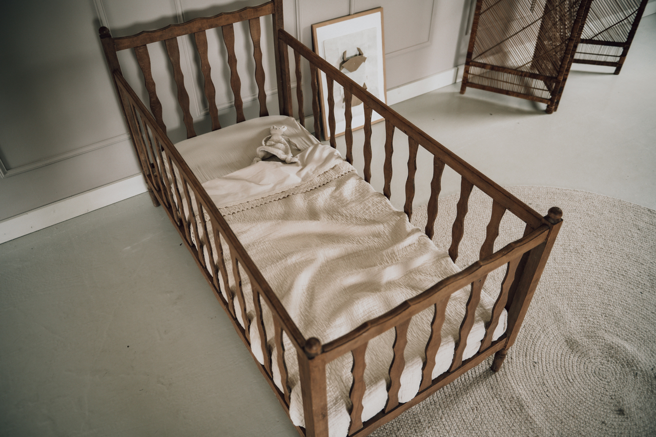 Kinderdecke lace Elba natural