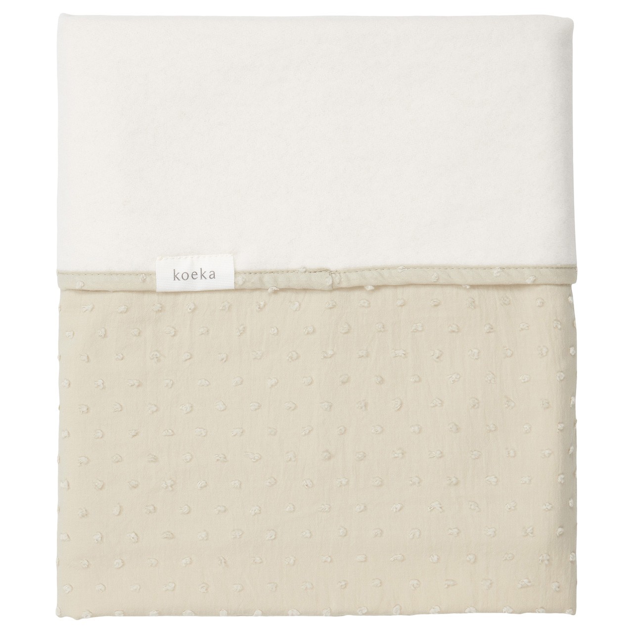 Couverture pour lit bébé cotton polaire Napa sage