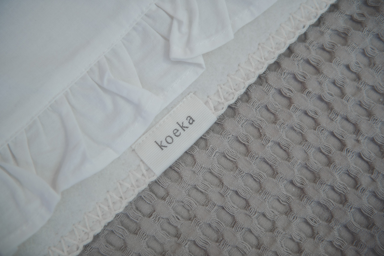 Couverture pour lit bébé cotton polaire Amsterdam clay
