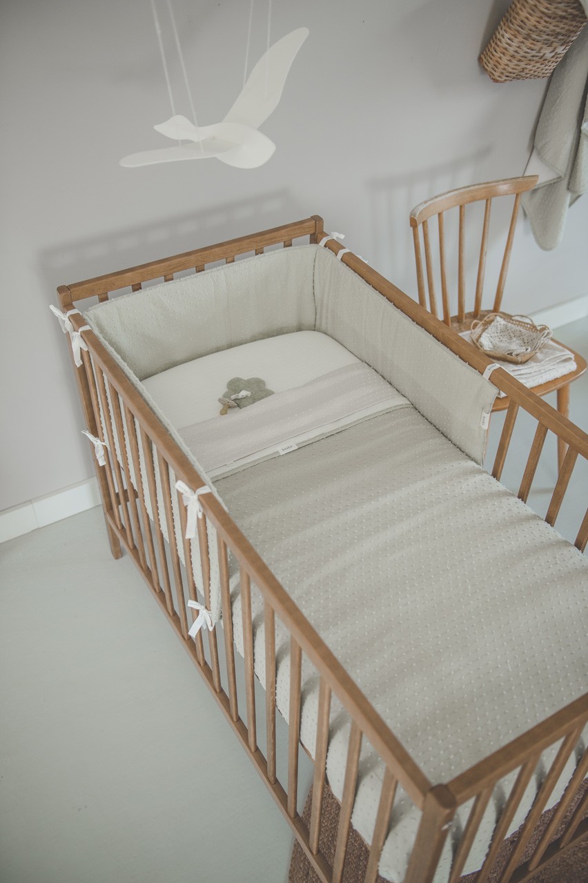 Ledikantdeken Cotton Fleece Napa sage