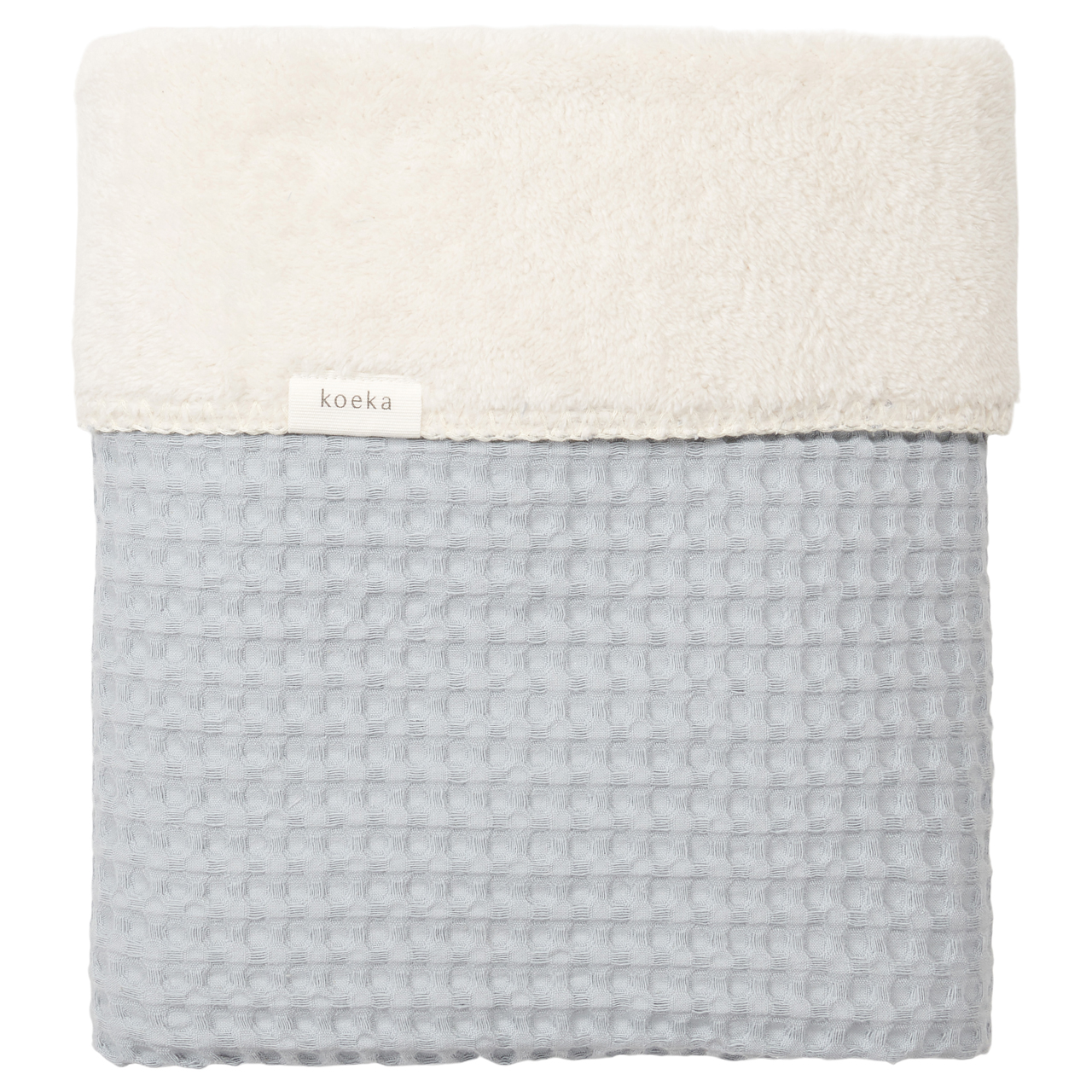 Ledikantdeken Wafel/teddy Oslo wave/pebble
