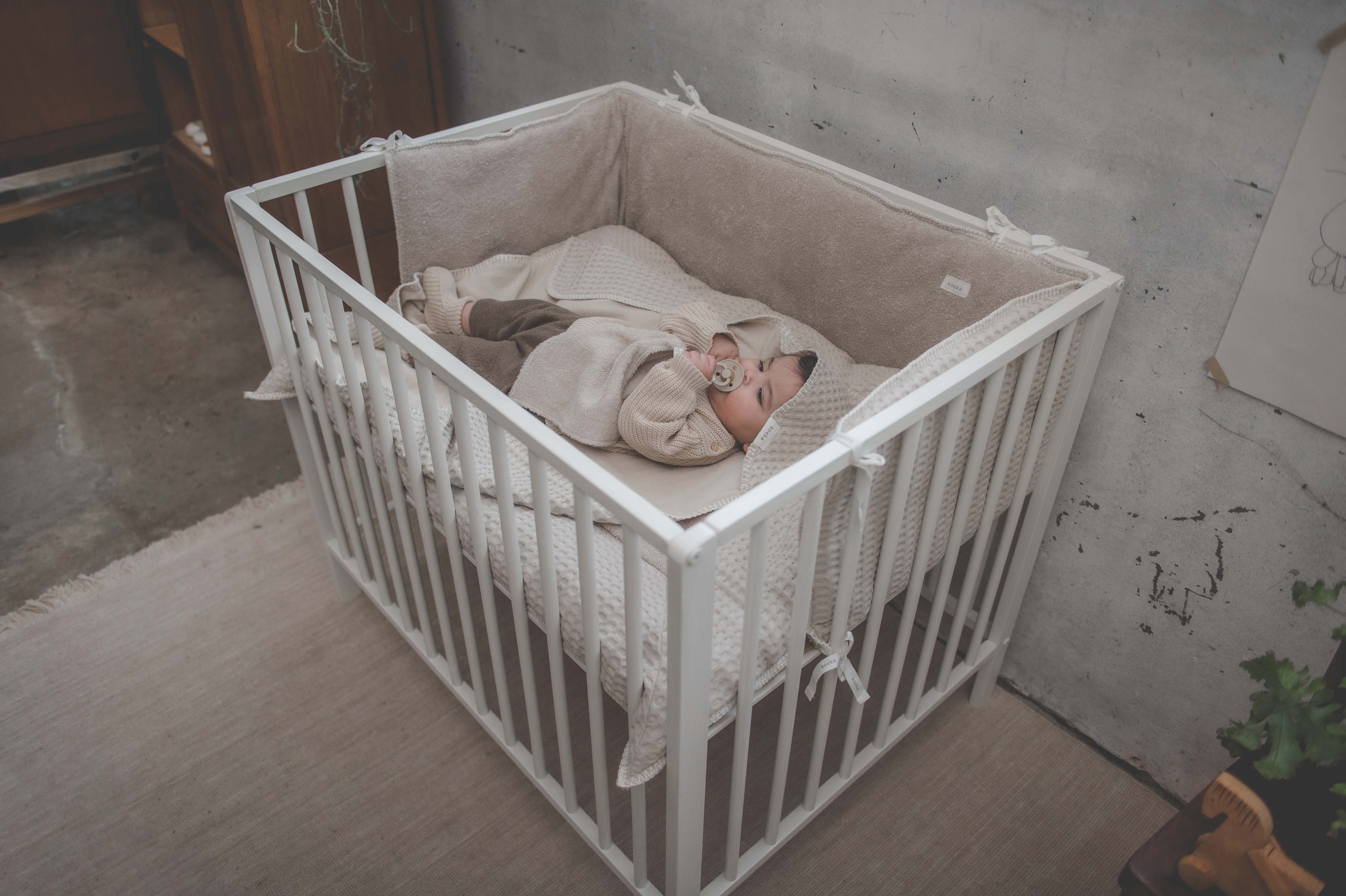 Play pen - / Cot bumper Amsterdam sand