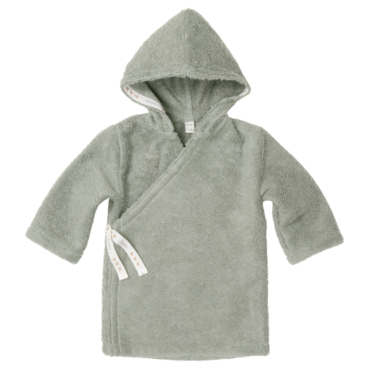 Baby bathrobe Dijon Daily shadow green