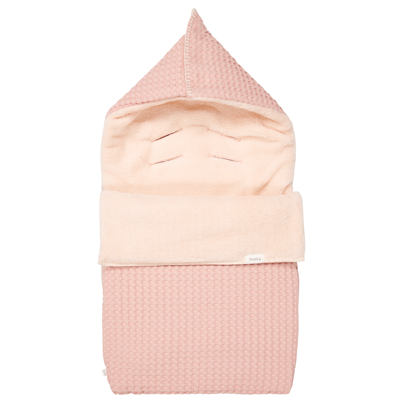 Voetenzak 0+ 3 Punts Wafel/teddy Oslo shadow pink/light shadow pink