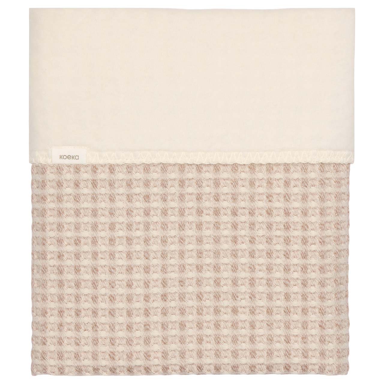 Ledikantdeken Cotton Fleece Wafel Amsterdam crumble