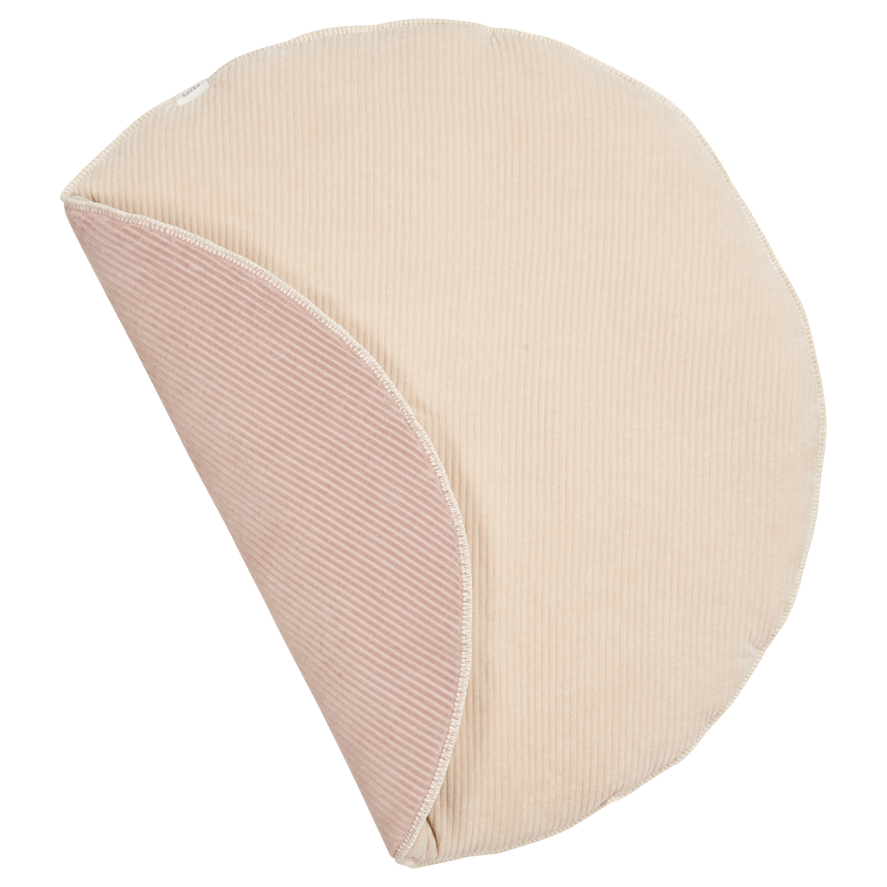 Boxkleed Rond Vik sand/grey pink