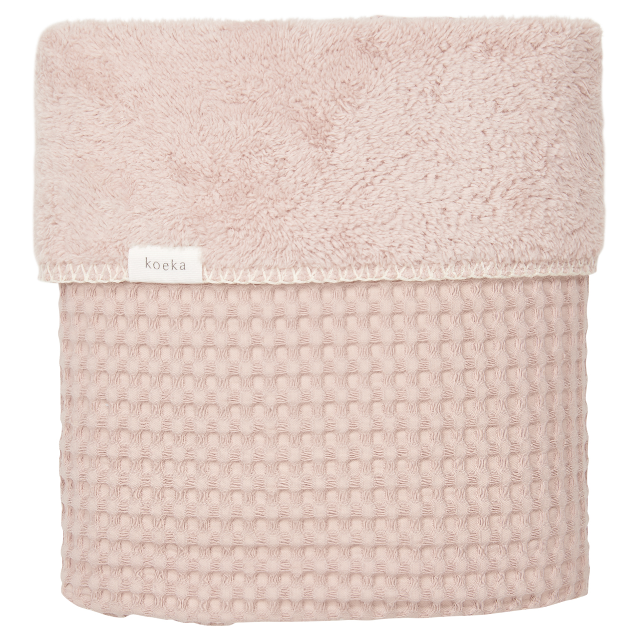 Single bed blanket teddy Oslo grey pink/grey pink