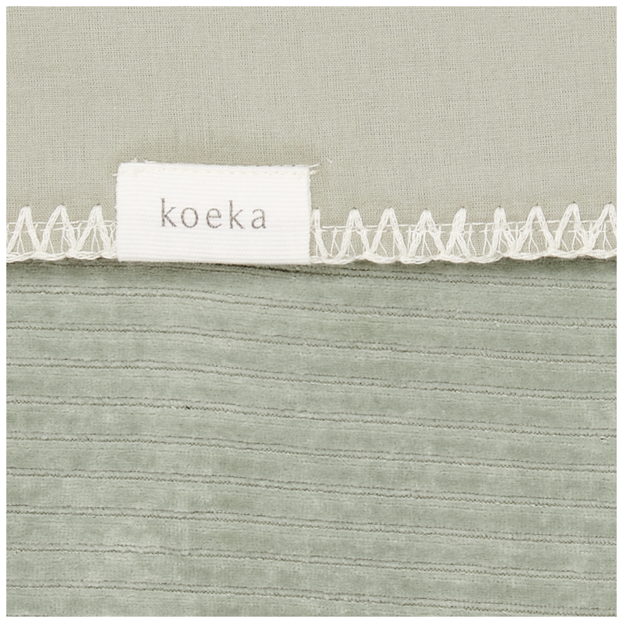 Wiegdeken Flanel Vik shadow green