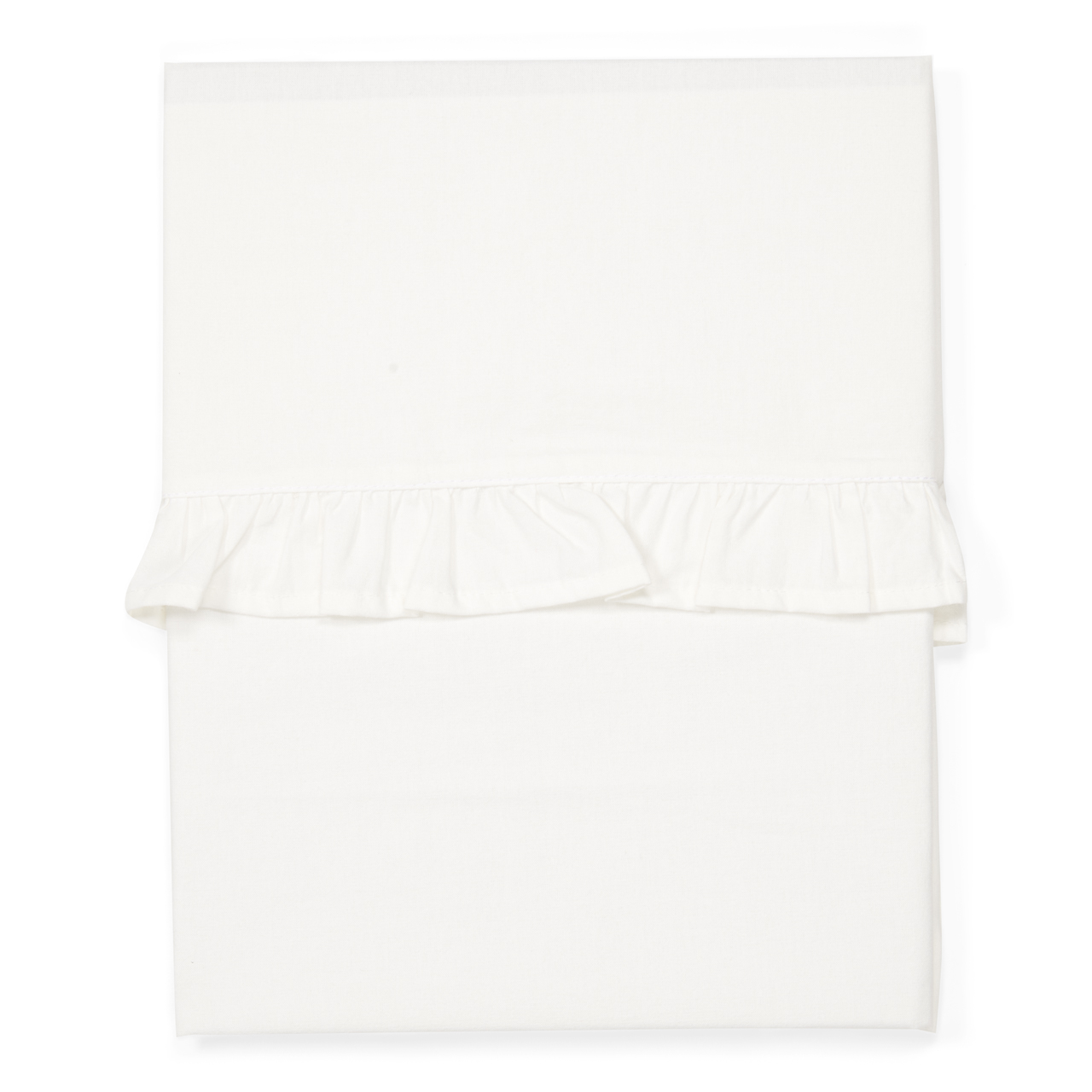 Drap plat lit berceau Ruffle warm white Drap plat lit berceau Ruffle warm white