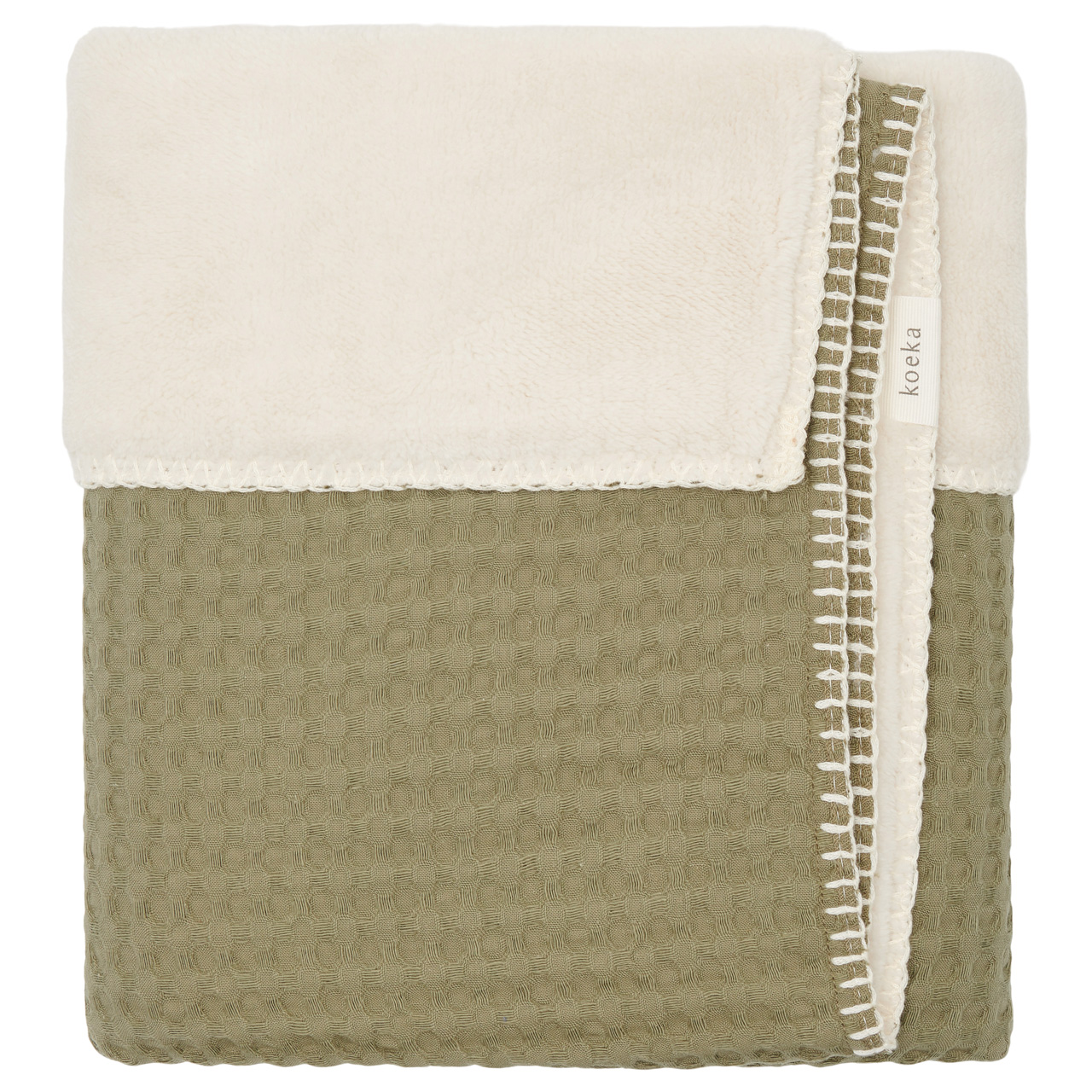 Bassinet blanket teddy Oslo moss