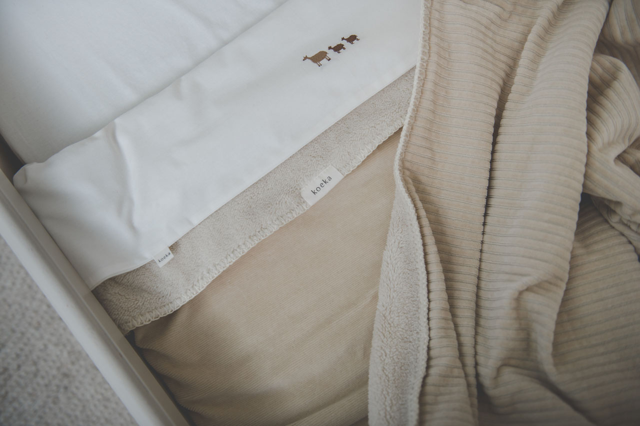 Ledikantdeken Teddy Oddi warm white