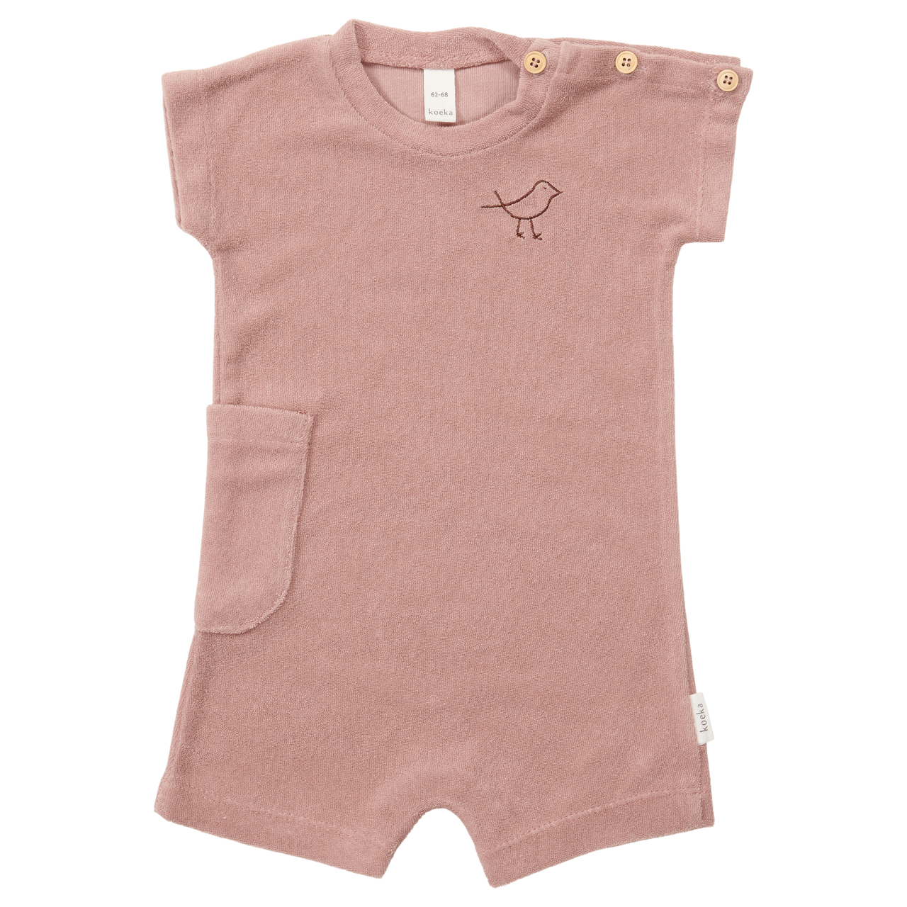 Baby One Piece Short Royan Old Pink 50 56 1013 9012 419 419 5056