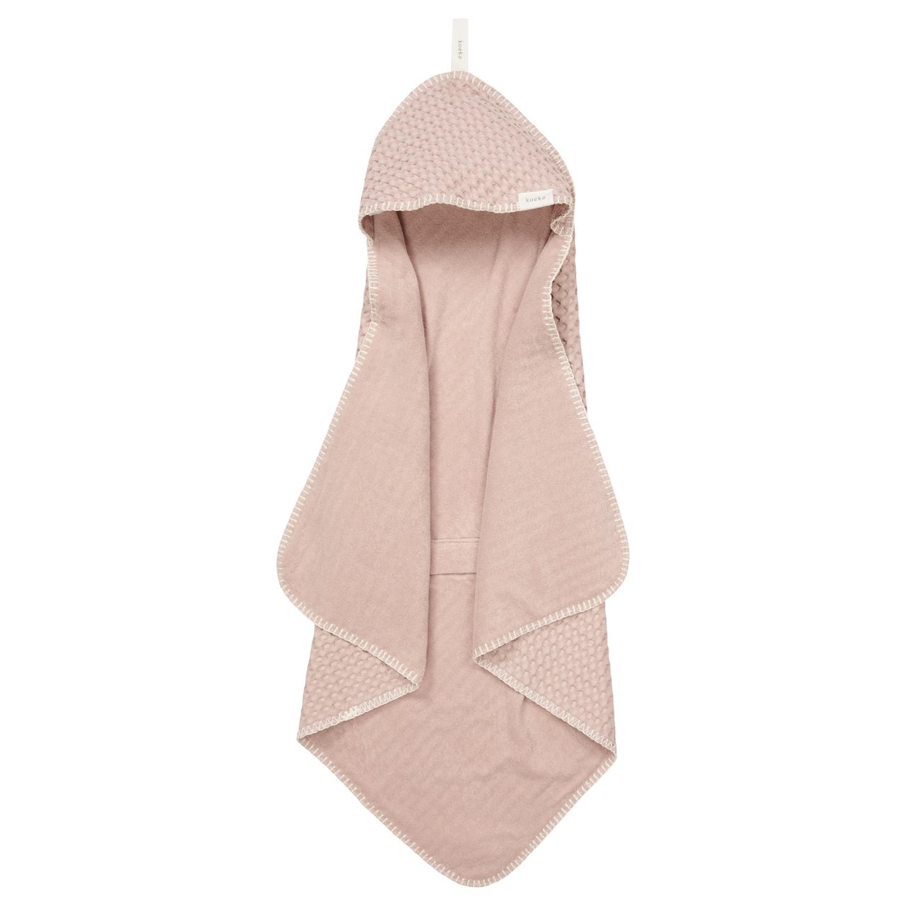 Omslagdoek Wafel Antwerp grey pink