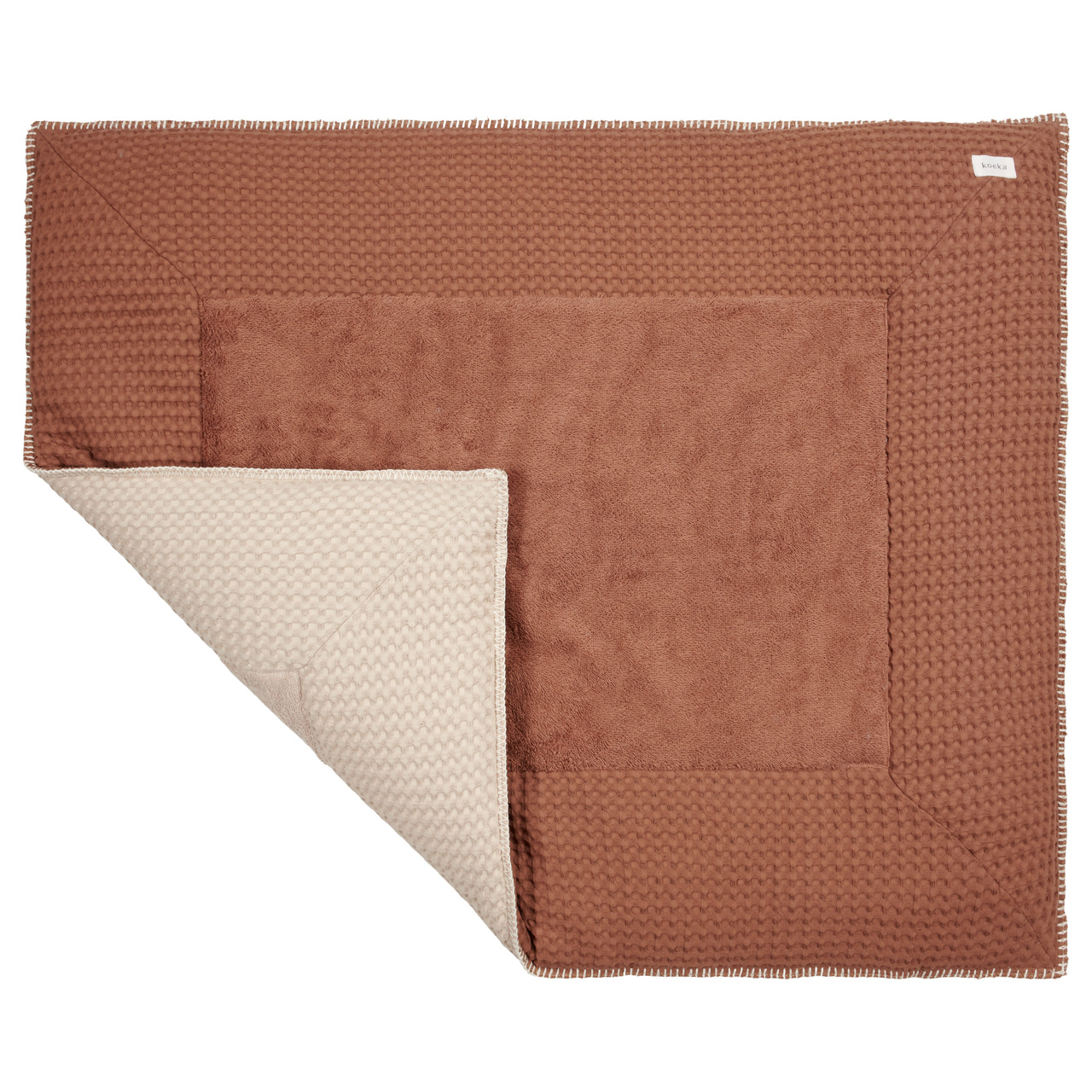 Boxkleed Wafel Amsterdam hazel/sand