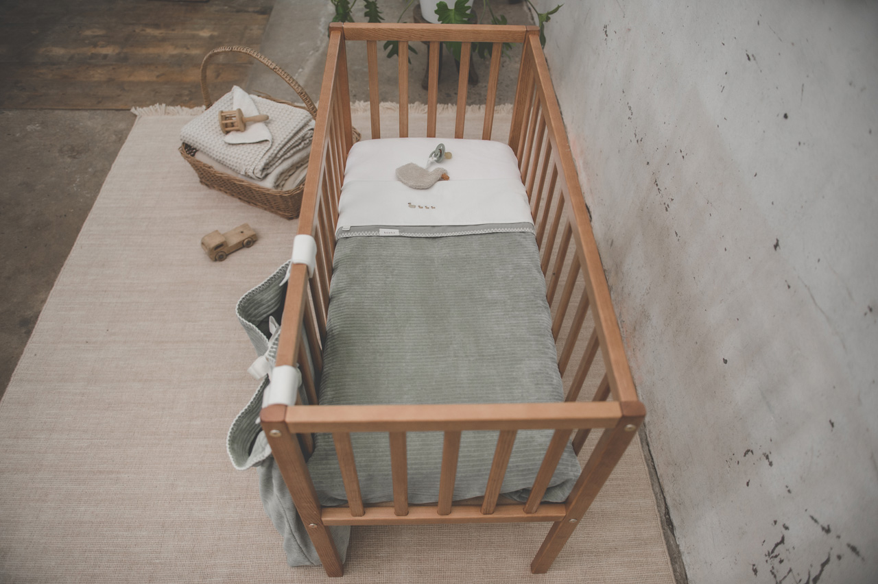 Wiegdeken Flanel Vik shadow green