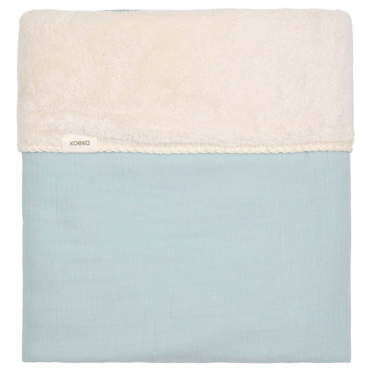 Cot blanket teddy Faro sky