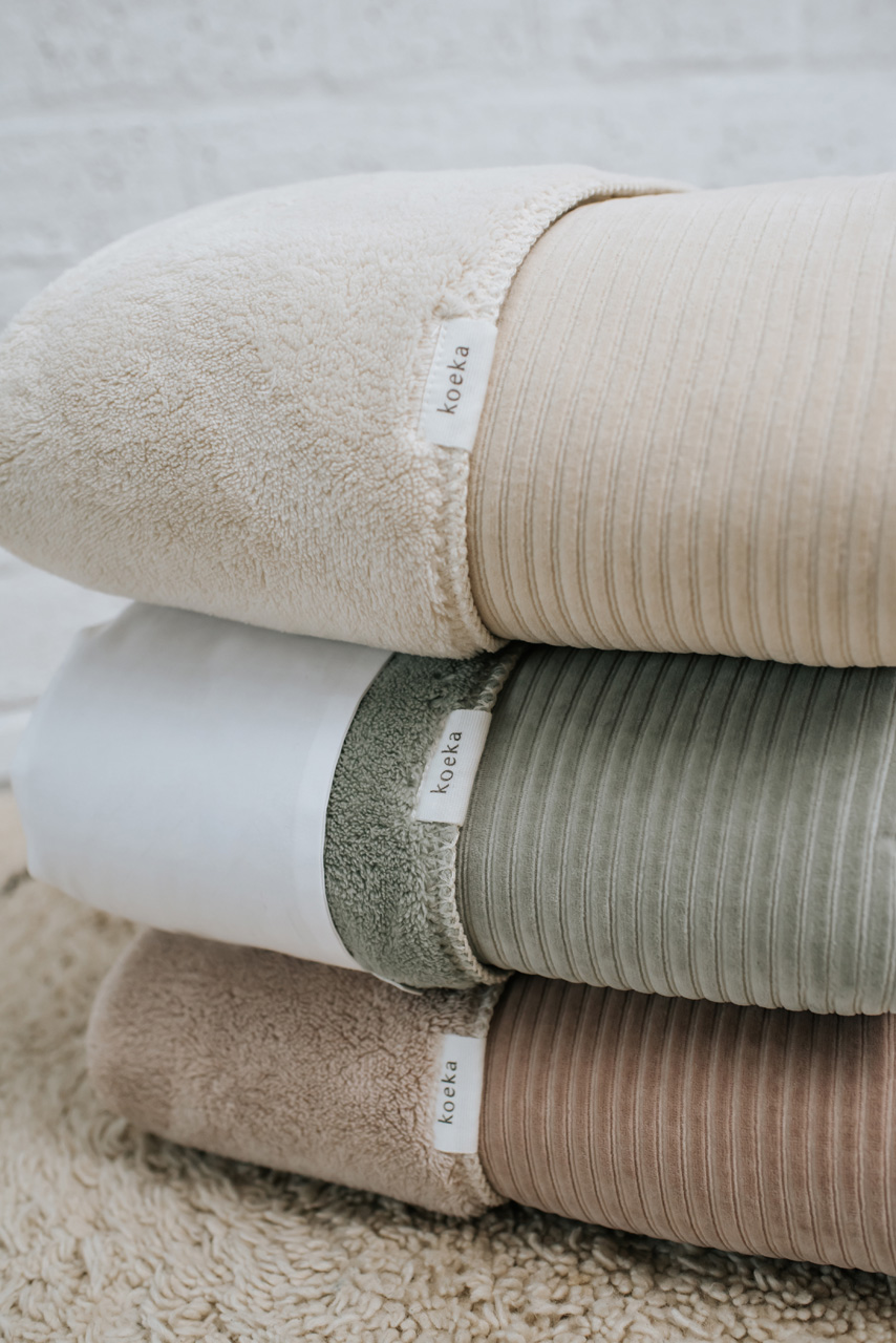 Wiegdeken Teddy Vik grey pink