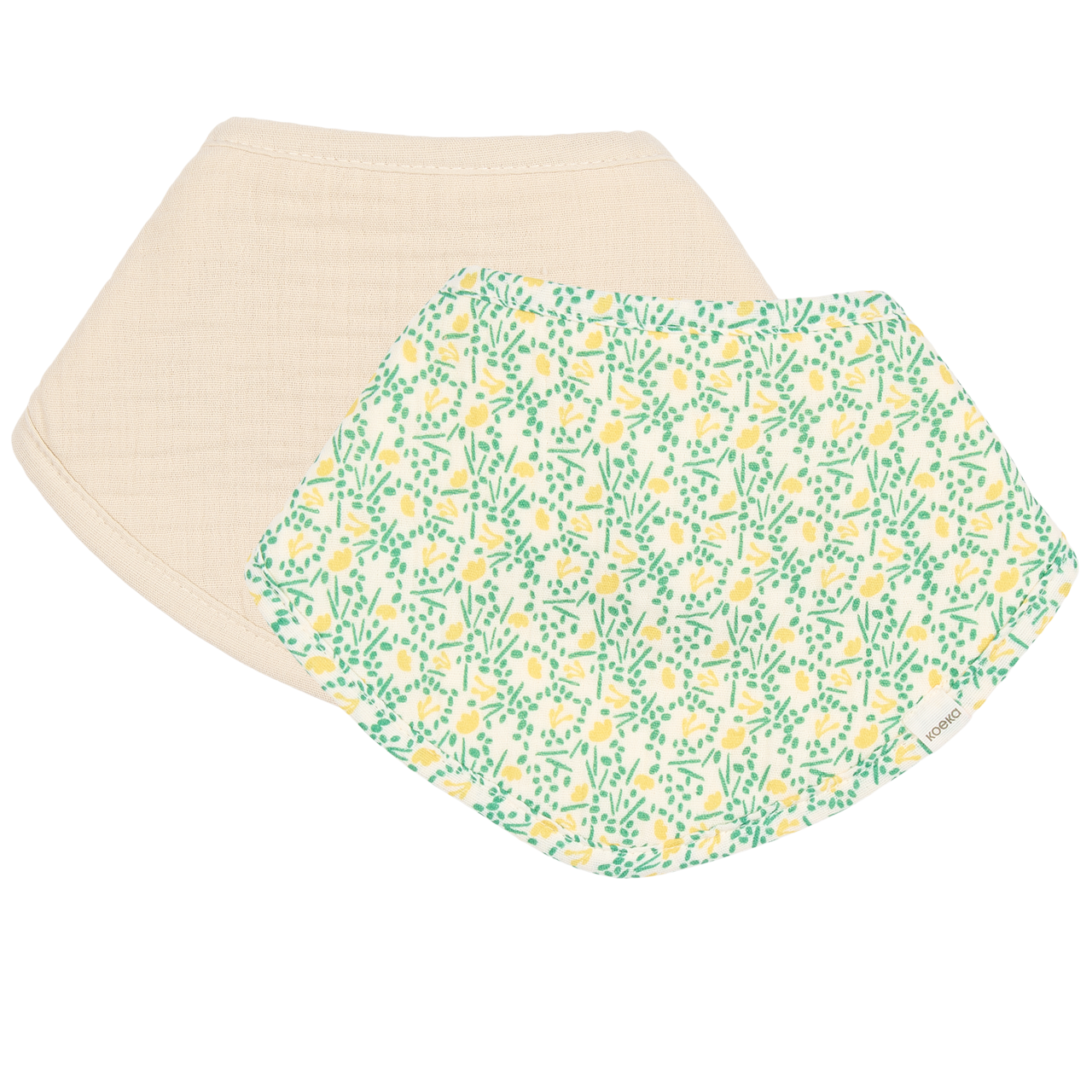 Bandana bavoir 2-pack Meadow off white