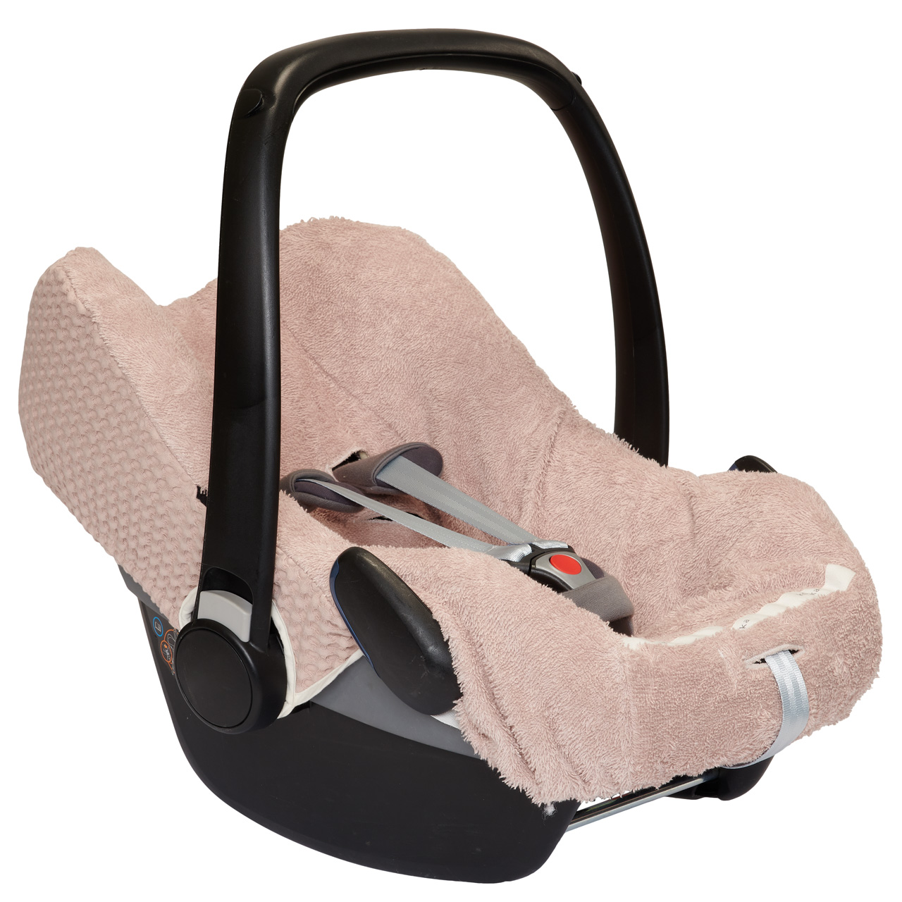 Autostoelhoes 0+ 3 Punts Wafel Antwerp grey pink