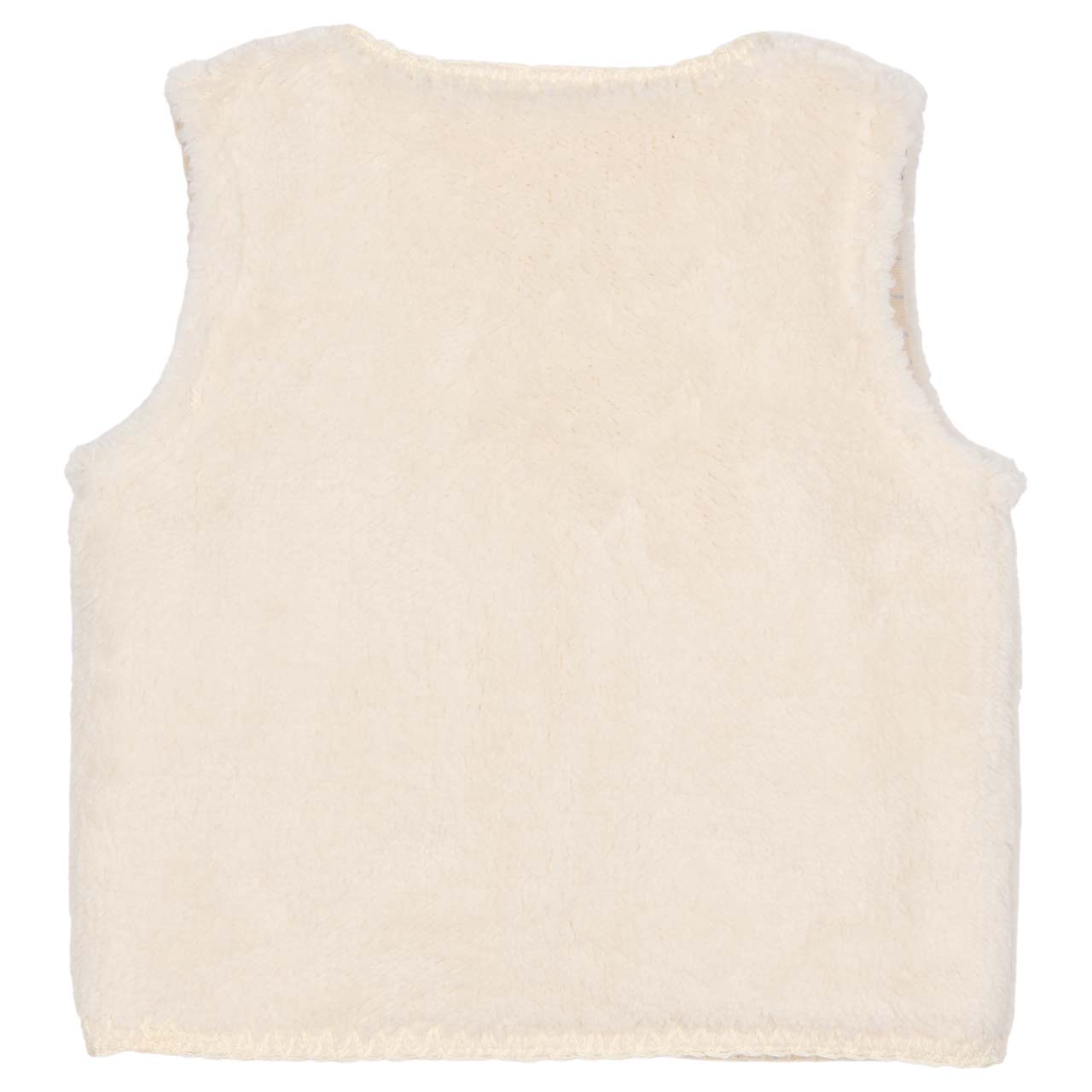 Baby vest sleeveless reversible Lind warm white