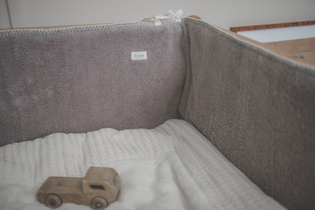 Play pen - / Cot bumper Amsterdam clay