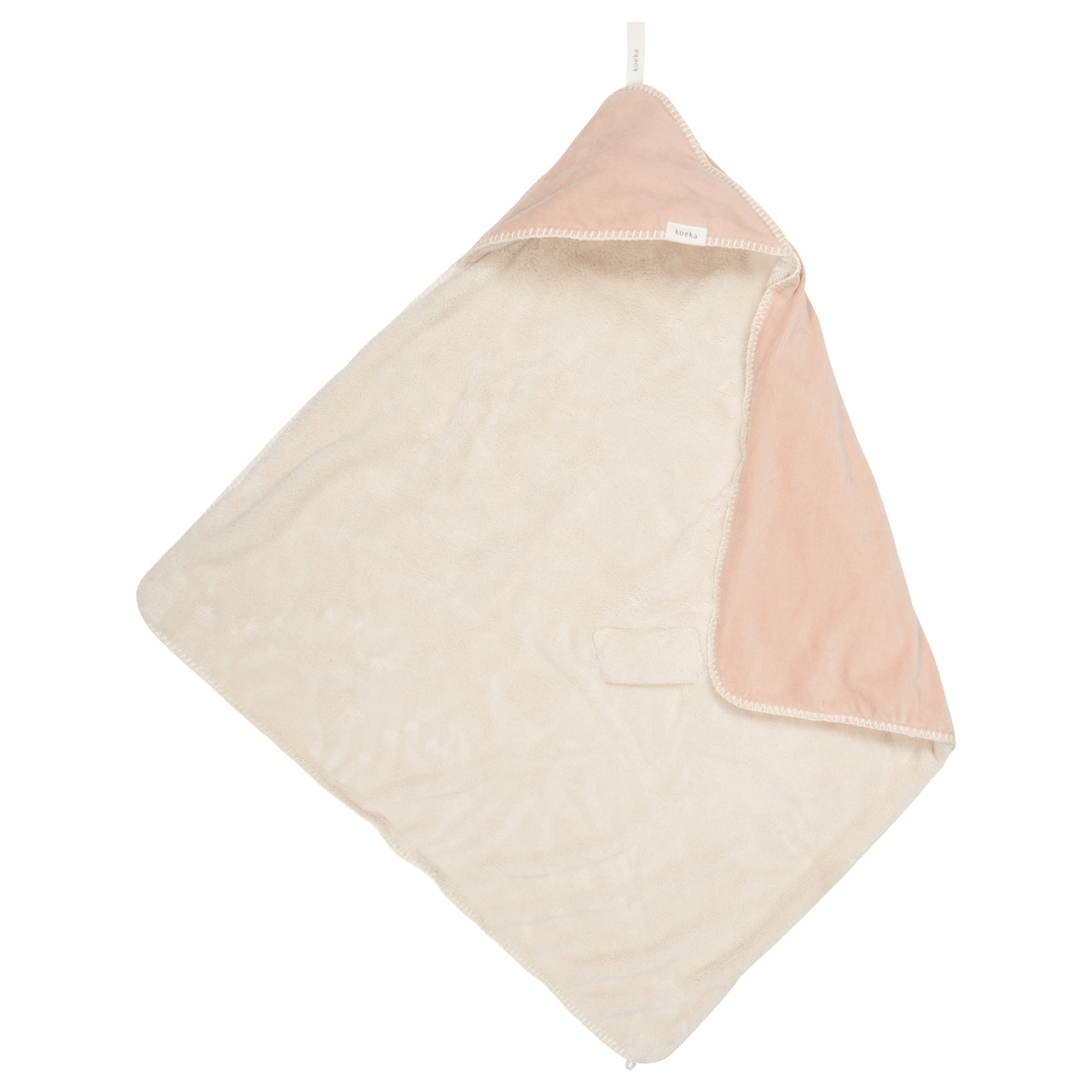 Wrap towel teddy Oddi rosa salt