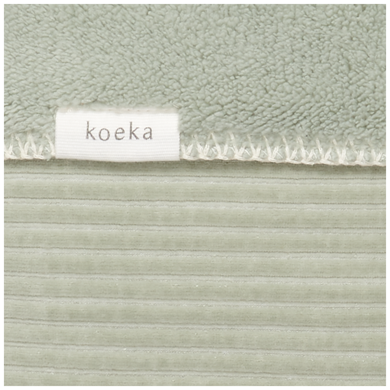 Bassinet blanket teddy Vik shadow green