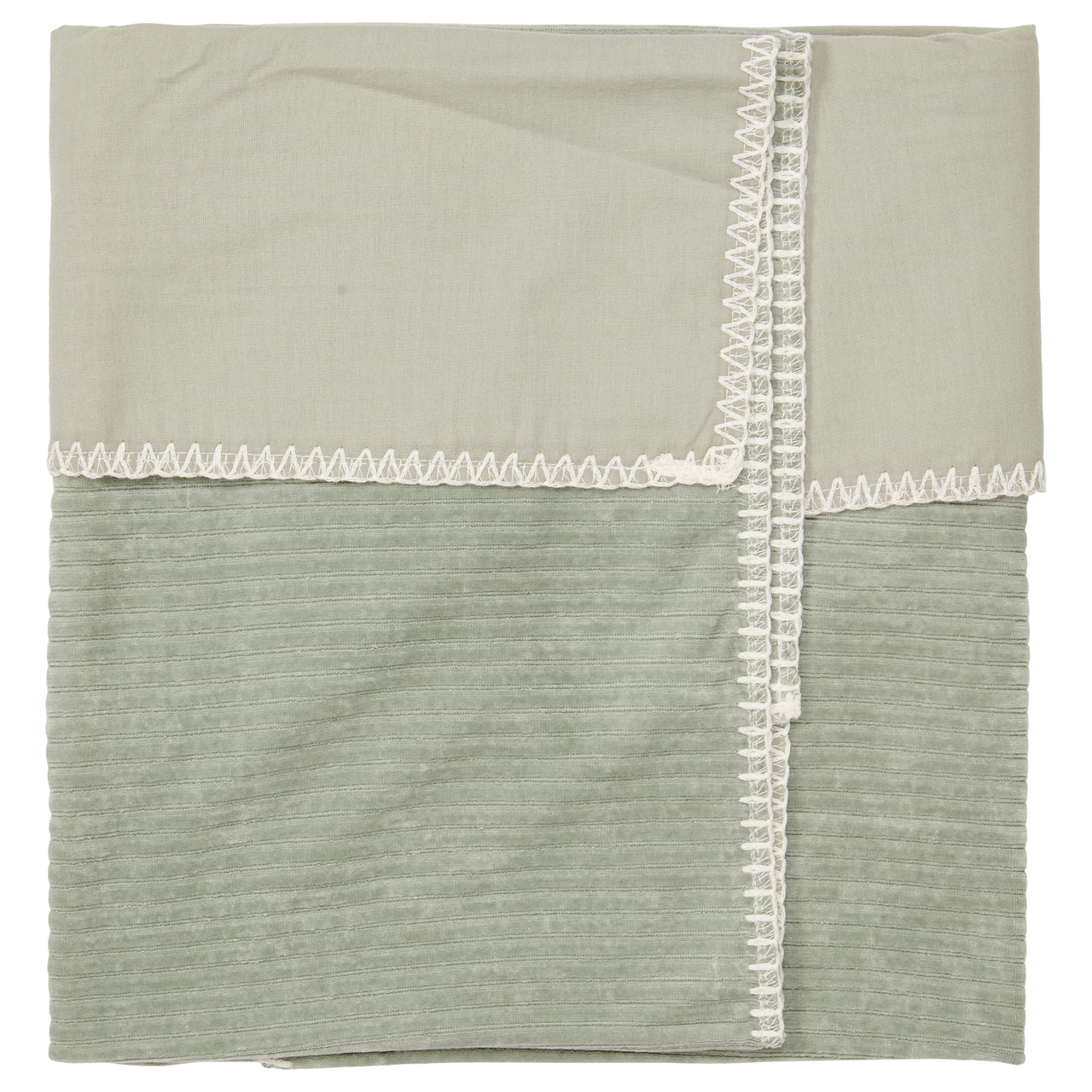 Wiegdeken Flanel Vik shadow green